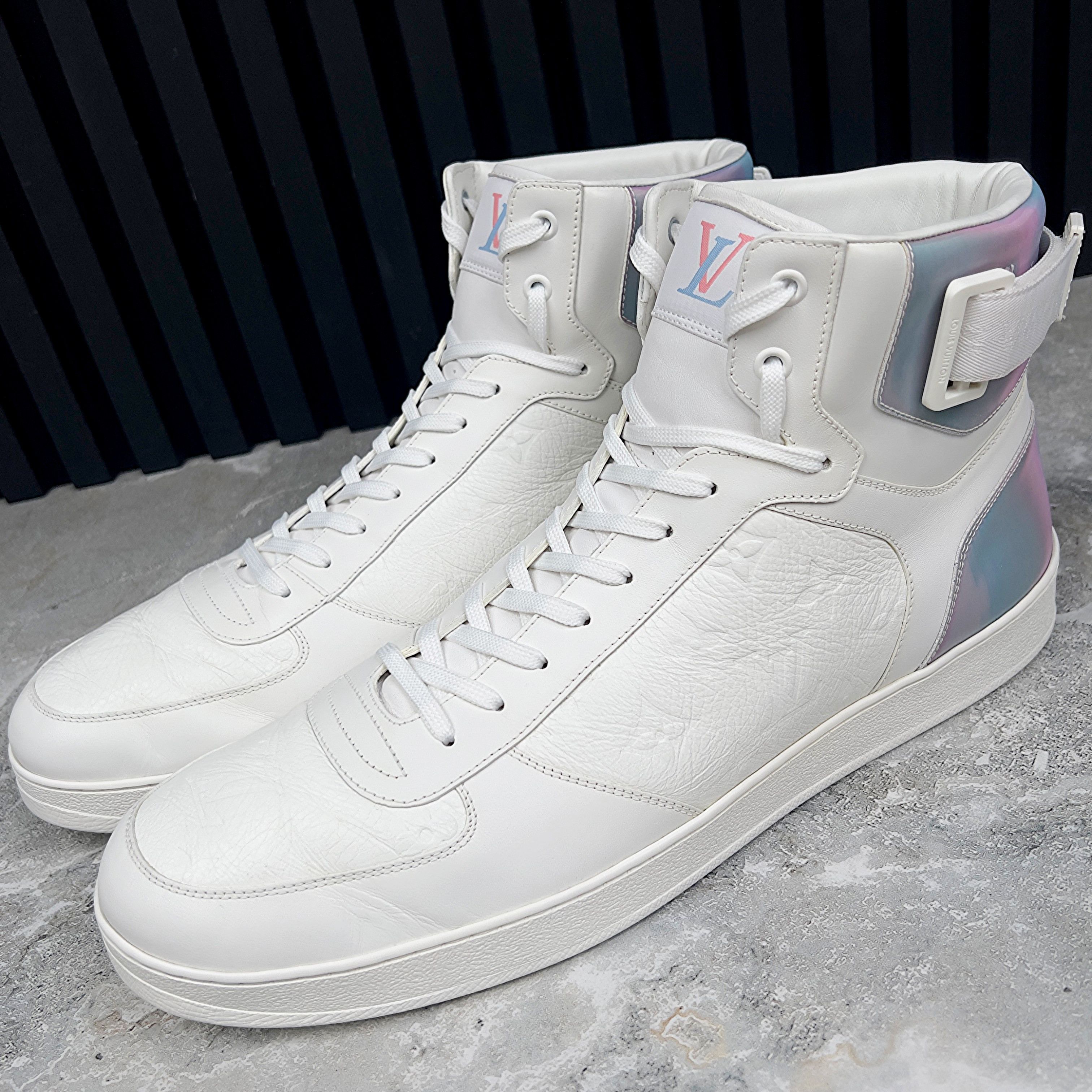 Louis Vuitton Louis Vuitton Rivoli Monogram High Sneaker Leather Size US 14 / EU 47 - 1 Thumbnail