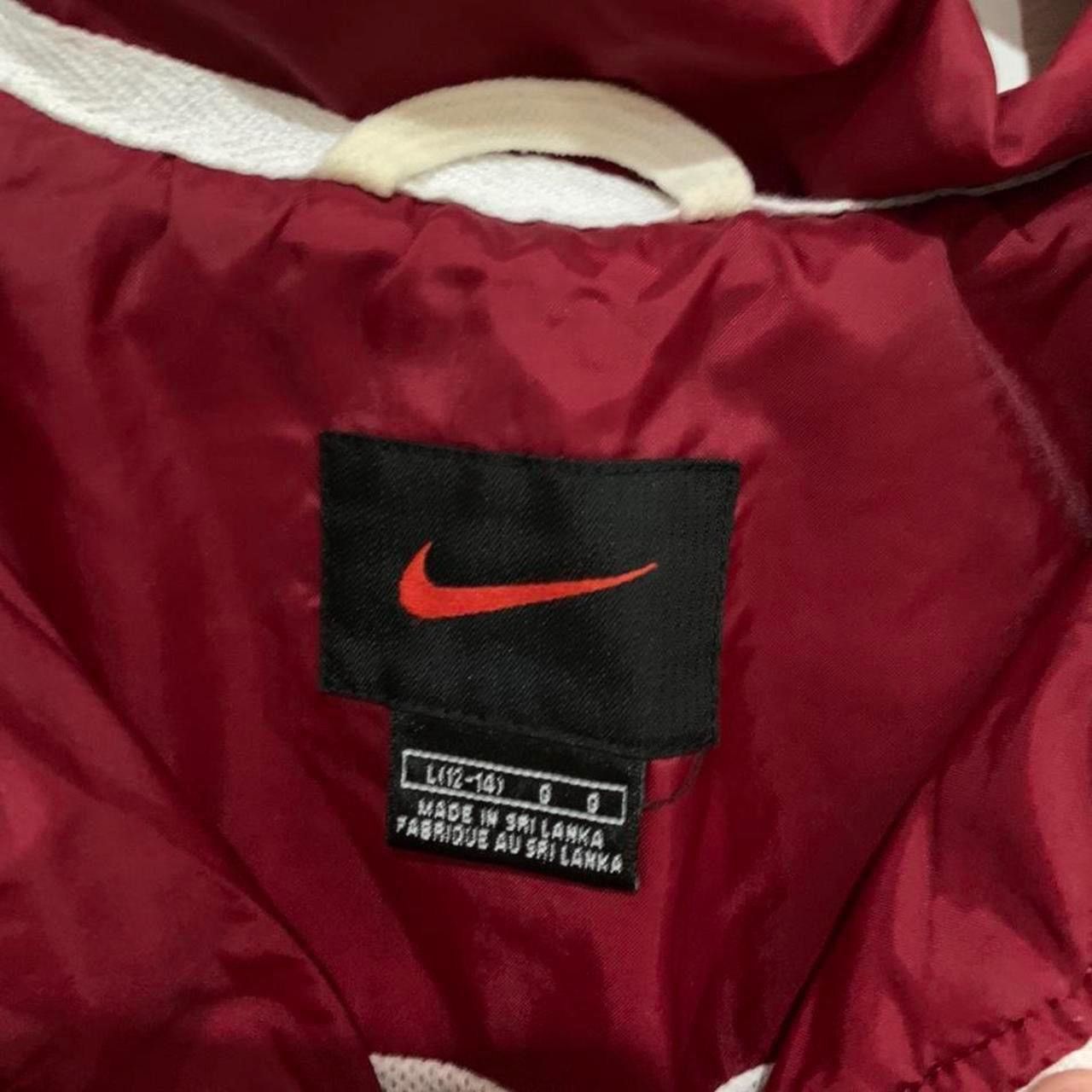 Nike × Vintage Vintage 90s Red Nike Jacket Size US L / EU 52-54 / 3 - 3 Thumbnail