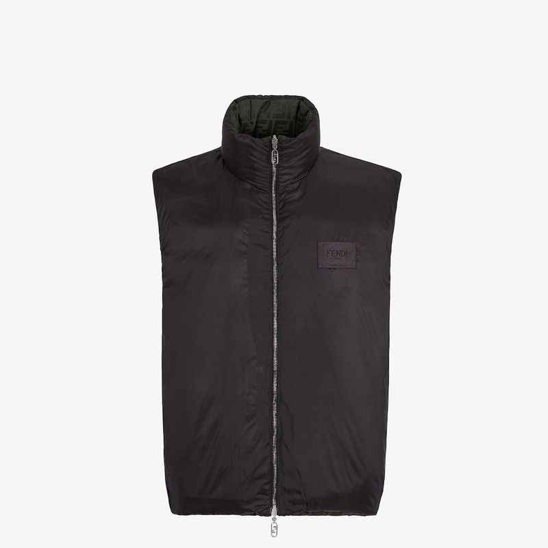 Fendi o1B3y1r0526 Gilet in Green Size US XL / EU 56 / 4 - 4 Thumbnail