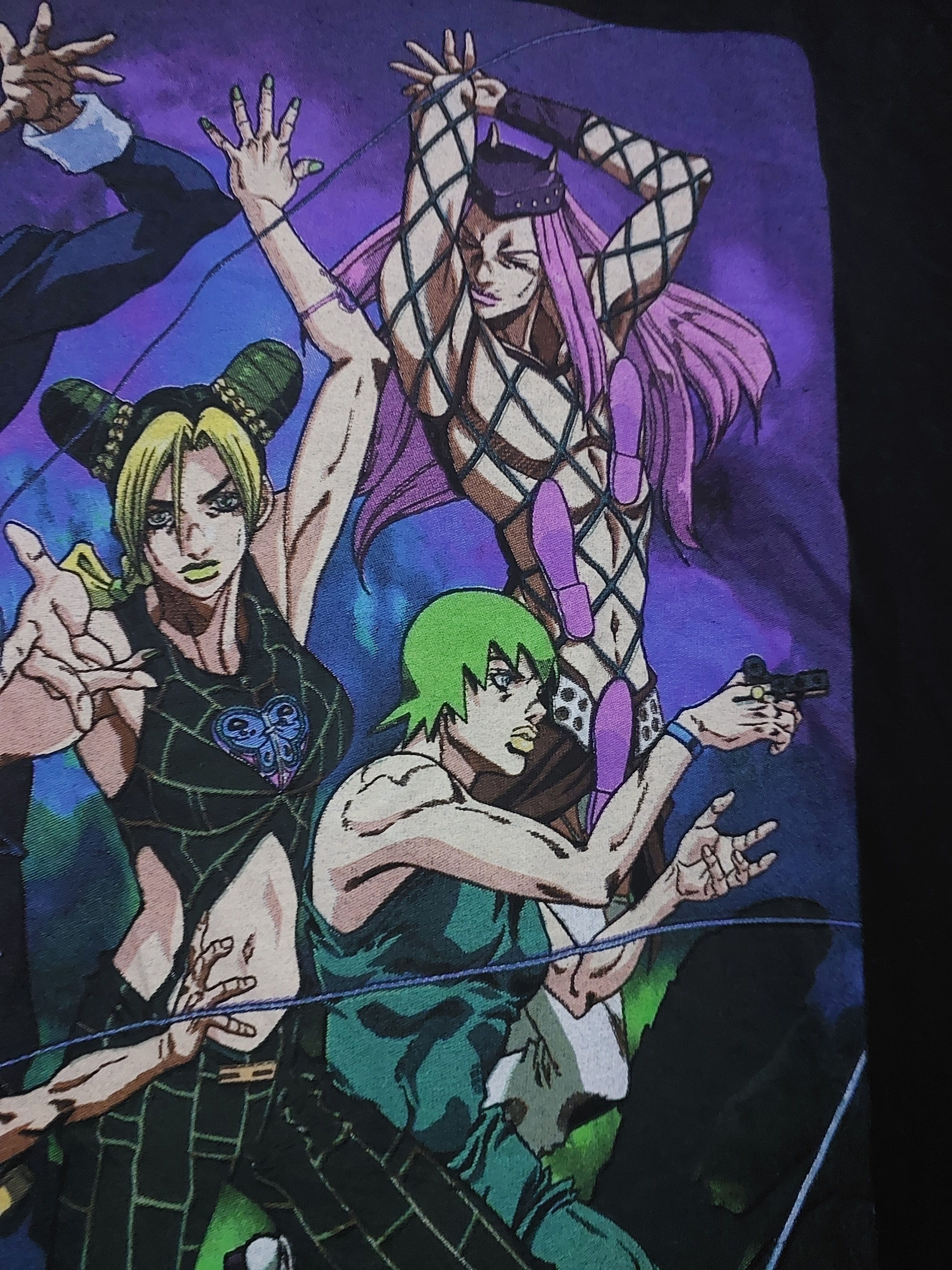 Anime × Cartoon Network × Vintage JOJO'S BIZARRE ADVENTURE ANIME T-SHIRT Size US M / EU 48-50 / 2 - 6 Thumbnail
