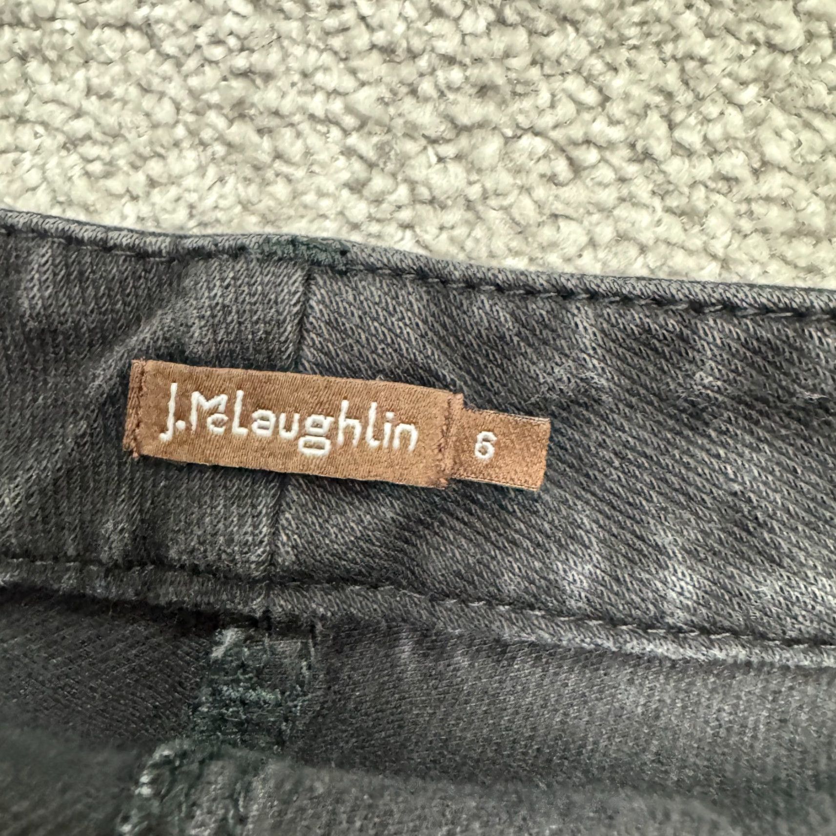 J.McLaughlin J.McLaughlin Jeans Womens 6 Washed Black Mid Rise Slim Straight Denim Casual Size 28" / US 6 / IT 42 - 7 Thumbnail