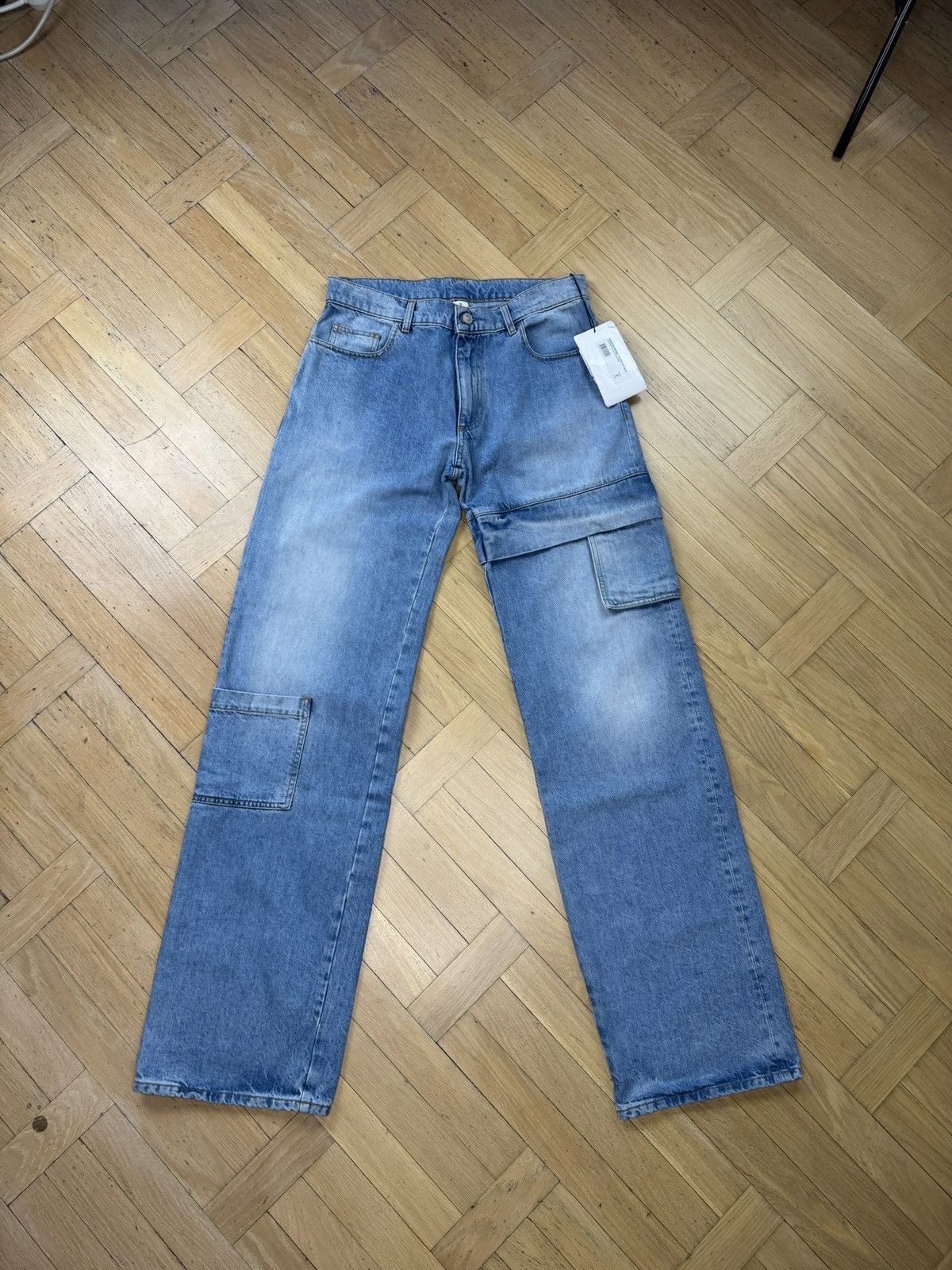 1017 ALYX 9SM 1017 ALYX 9SM FW23 OVERSIZED DENIM CARGO PANTS Size US 32 / EU 48 - 1 Thumbnail