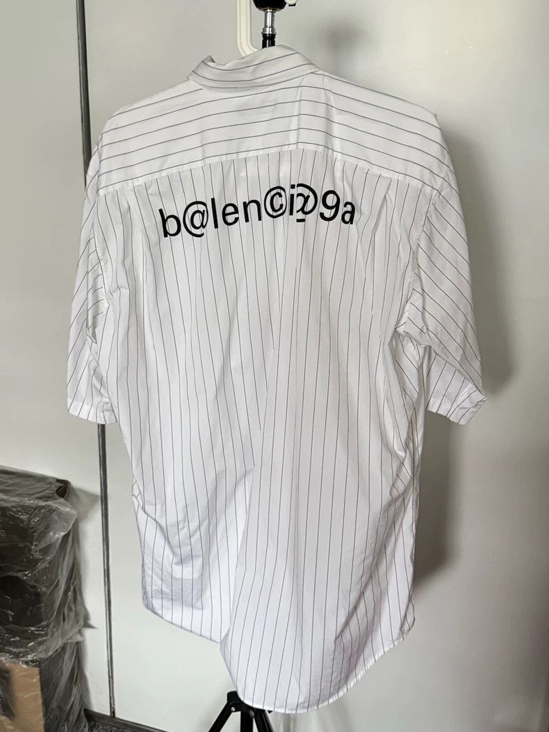 Balenciaga Balenciaga Striped Unisex Shirt Size 38 - dmc Size US M / EU 48-50 / 2 - 1 Thumbnail