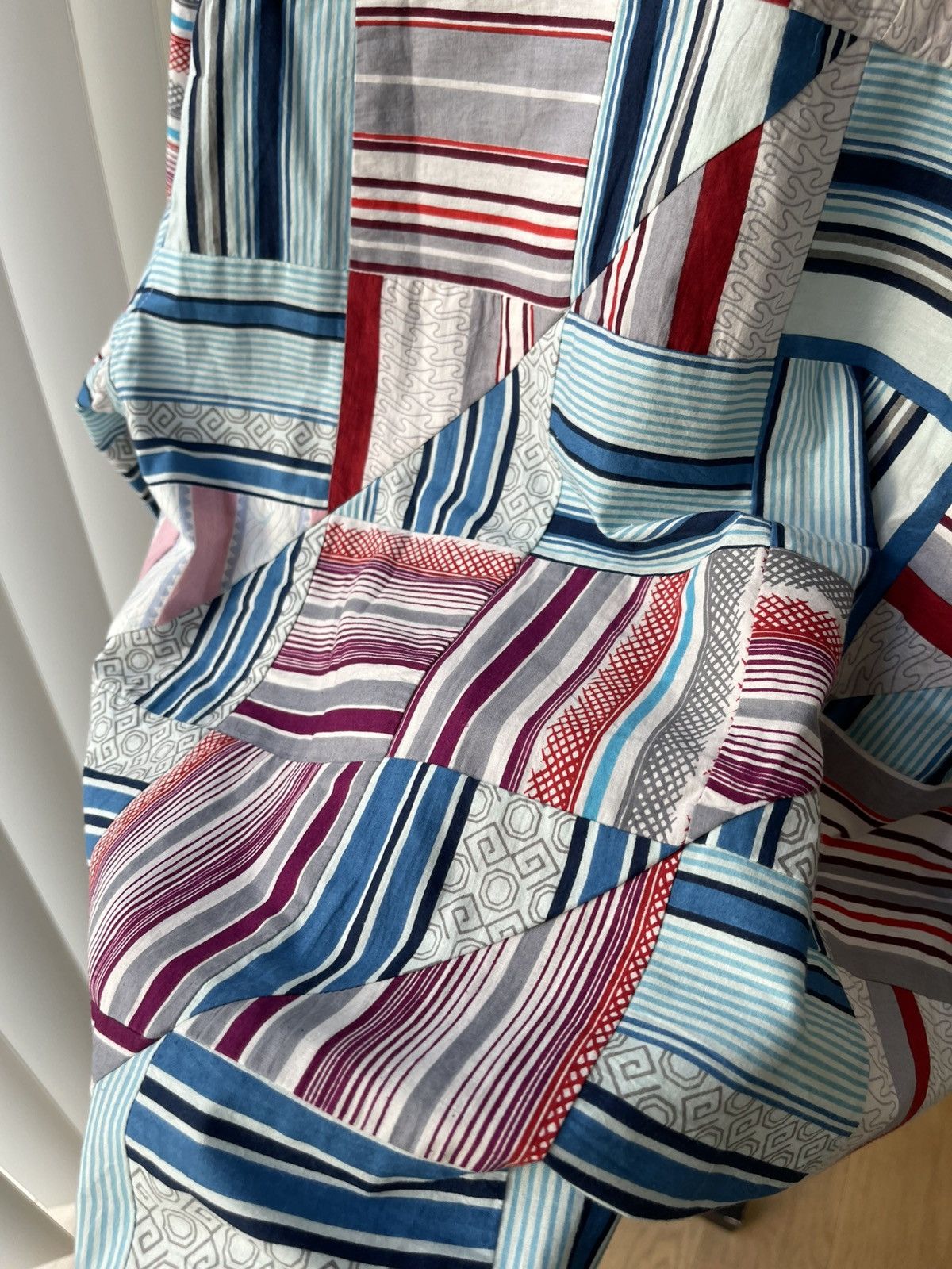 Bode Bode Patchwork Oxford Long Sleeves Shirt Size US S / EU 44-46 / 1 - 16 Thumbnail