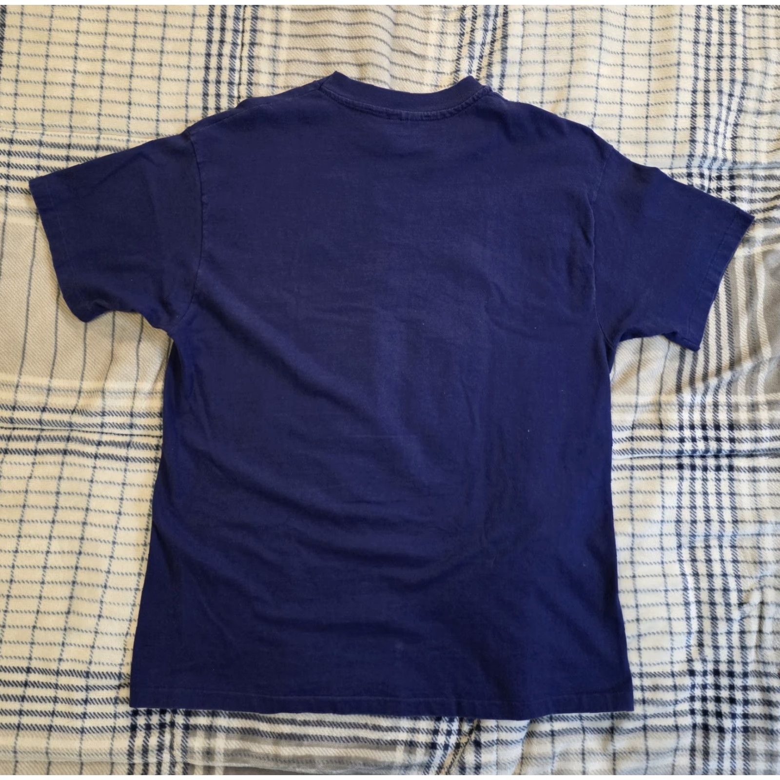 Hanes VINTAGE Hanes Beefy-T Mickey Mouse Block Logo Purple Adult Large Shirt Size US L / EU 52-54 / 3 - 3 Thumbnail
