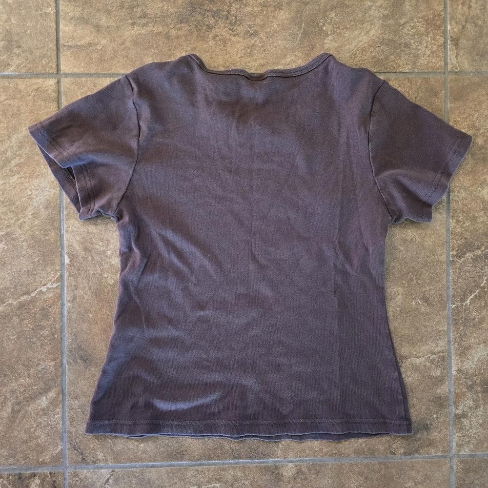 Designer Chocolate Comfy Basic Short Sleeve Size L / US 10 / IT 46 - 2 Thumbnail