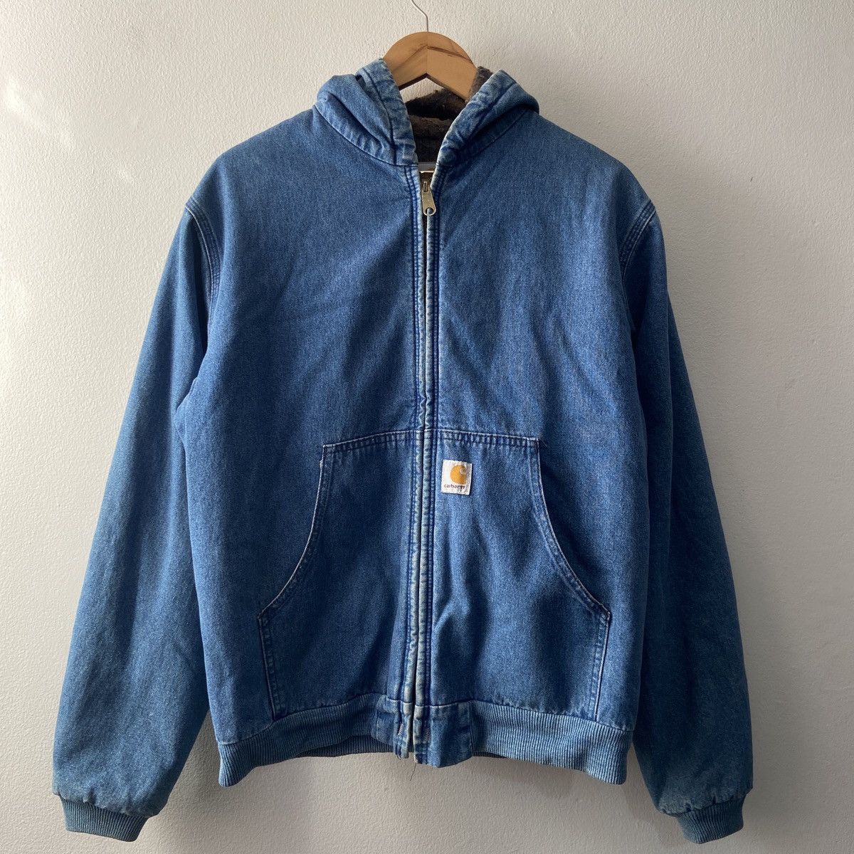 Carhartt × Vintage Carhartt Blue Denim Vintage Active Jacket Y07 DST Size US S / EU 44-46 / 1 - 5 Thumbnail