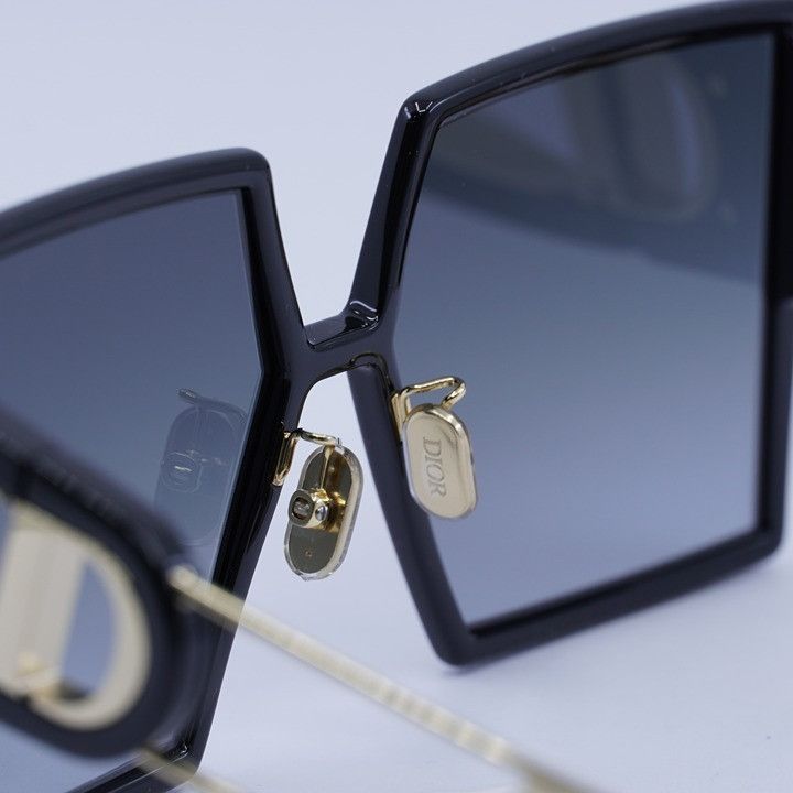 Dior Dior 30MONTAIGNE SU 12A1 Sunglasses Black Square Frame, Grad Size ONE SIZE - 10 Thumbnail