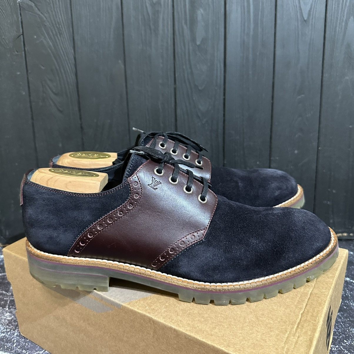 Louis Vuitton LOUIS VUITTON - Men’s Suede/Leather Derby Shoes Size 8 Size US 8 / EU 41 - 1 Thumbnail
