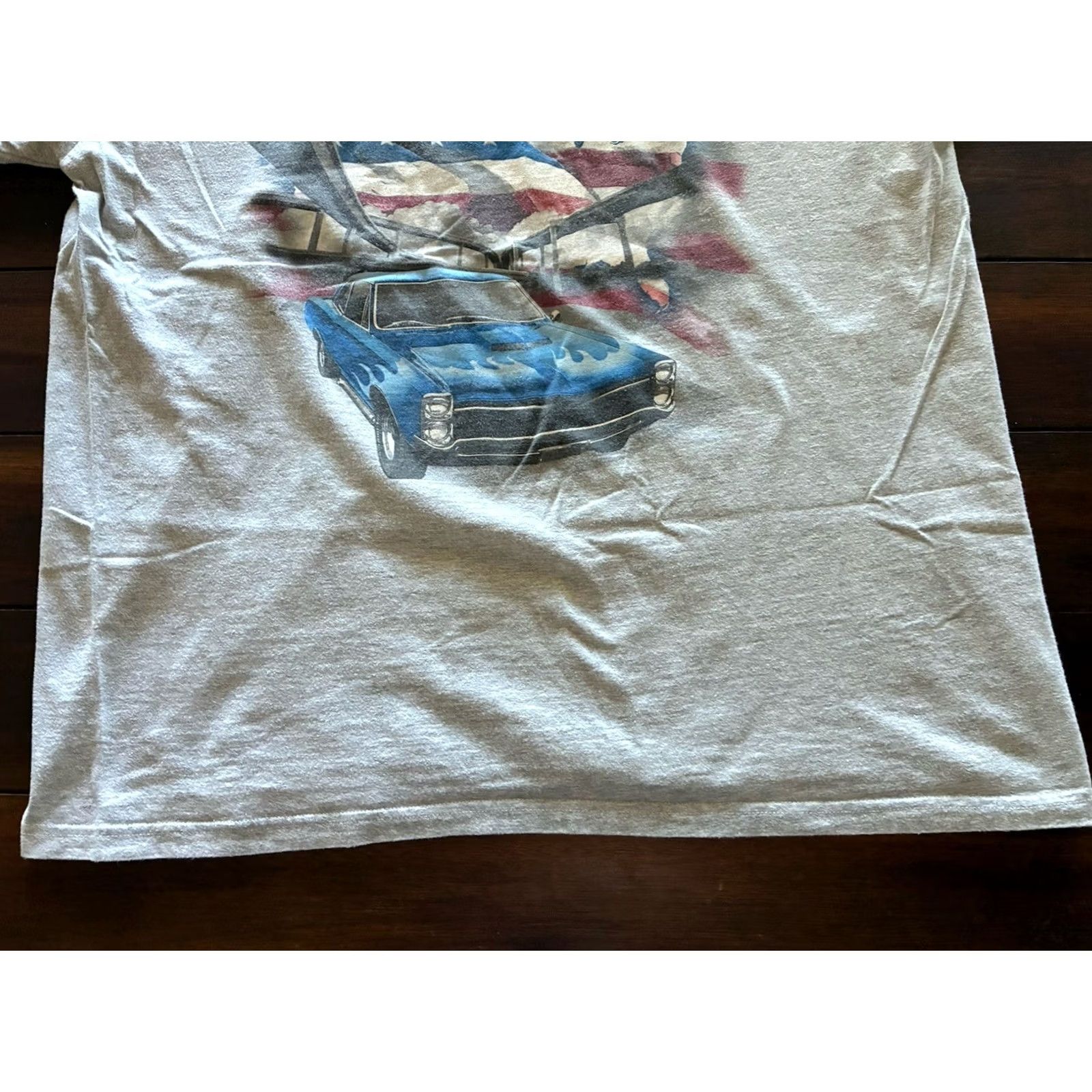 Vintage american muscle car tshirt us flag mens xl Size US XL / EU 56 / 4 - 2 Thumbnail