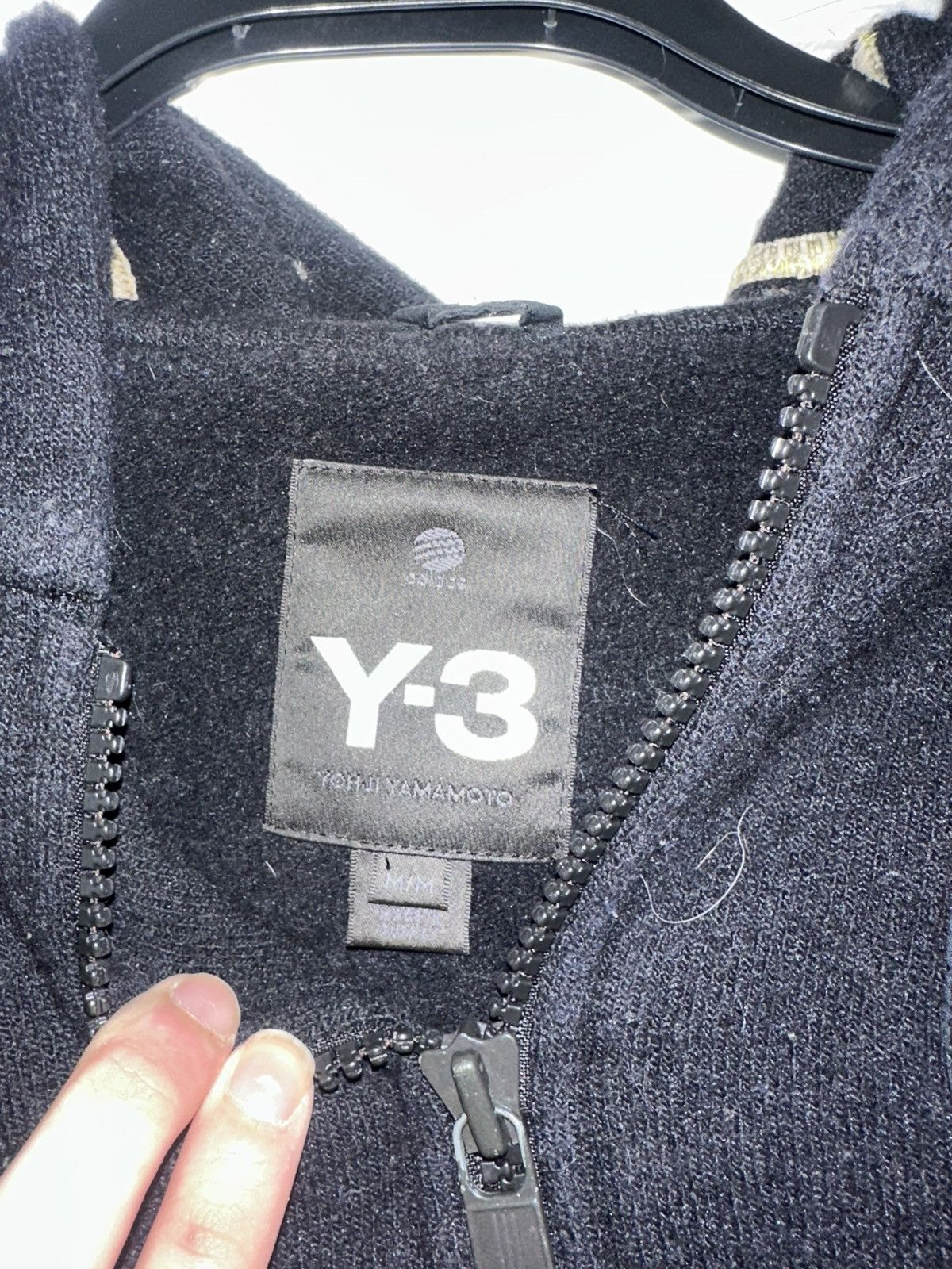 Adidas × Y-3 Y-3 Yohji Yamamoto Navy/Yellow Zip Hoodie Size US M / EU 48-50 / 2 - 2 Thumbnail