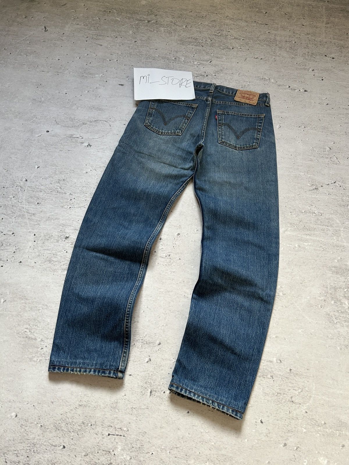 Levi's Vintage Clothing 💥SALE💥Vintage Levis 751 Distressed Washed Denim Jeans 00s Size US 31 - 2 Thumbnail
