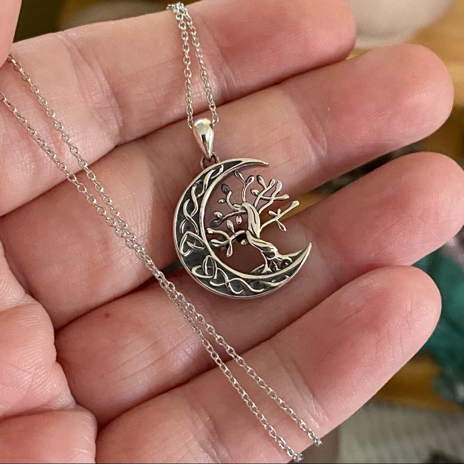 The Unbranded Brand Tree Of Life Sterling “Always In My Heart” Urn Necklace Size ONE SIZE - 3 Thumbnail