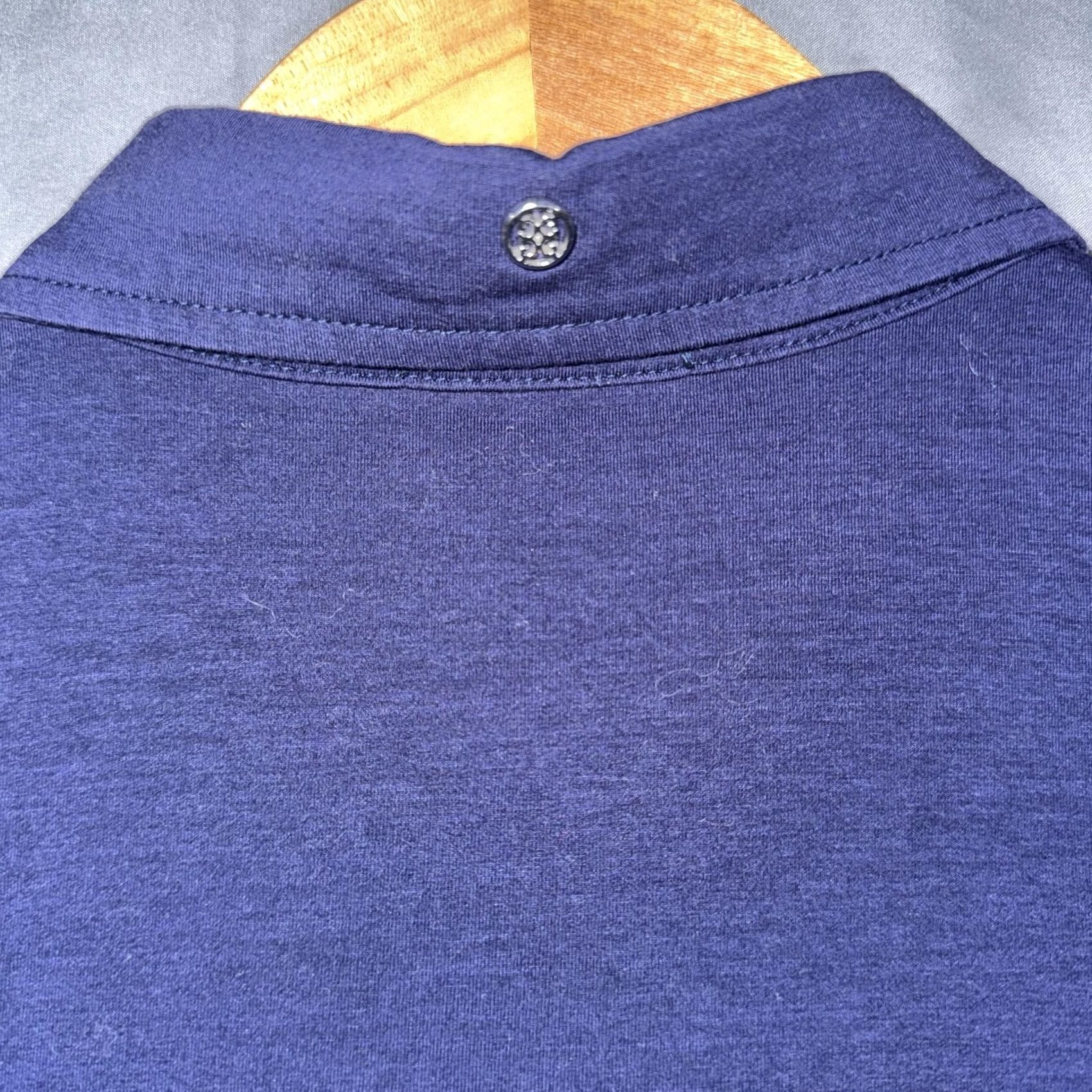 G/FORE G/FORE Polo Shirt Men L Blue Solid Double Pocket Golf Performance Shirt Activewear Size US L / EU 52-54 / 3 - 5 Thumbnail