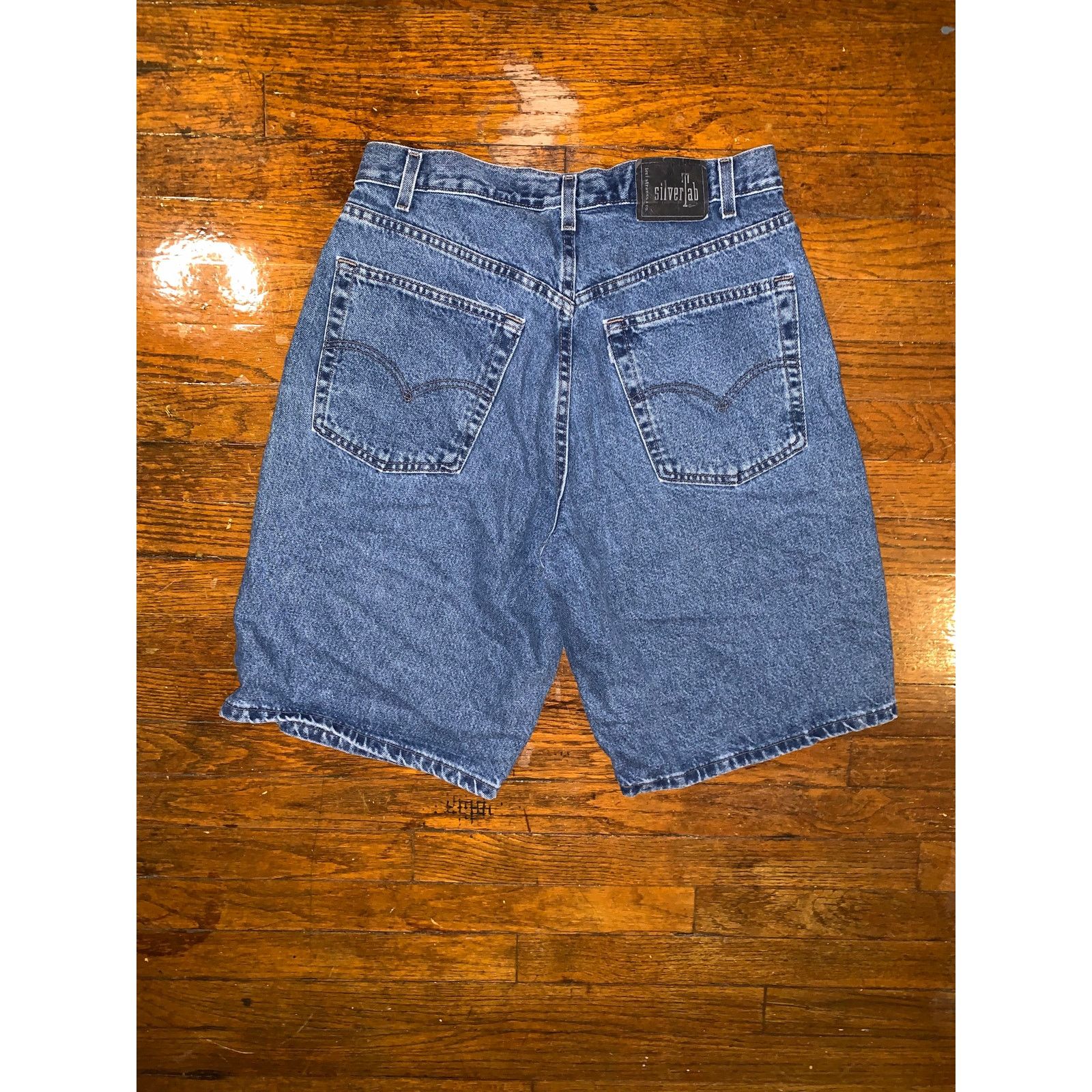 Levi's × Vintage 1999 Levi’s SilverTab Baggy Denim Shorts USA Size 32 Y2K Size US 32 / EU 48 - 2 Thumbnail