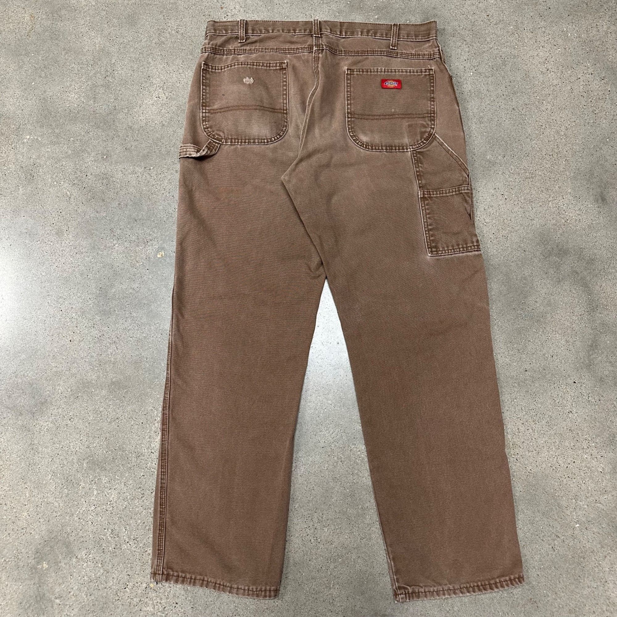 Dickies × Vintage Vintage Dickies Brown Canvas Carpenter Work Pants Size US 38 / EU 54 - 2 Thumbnail