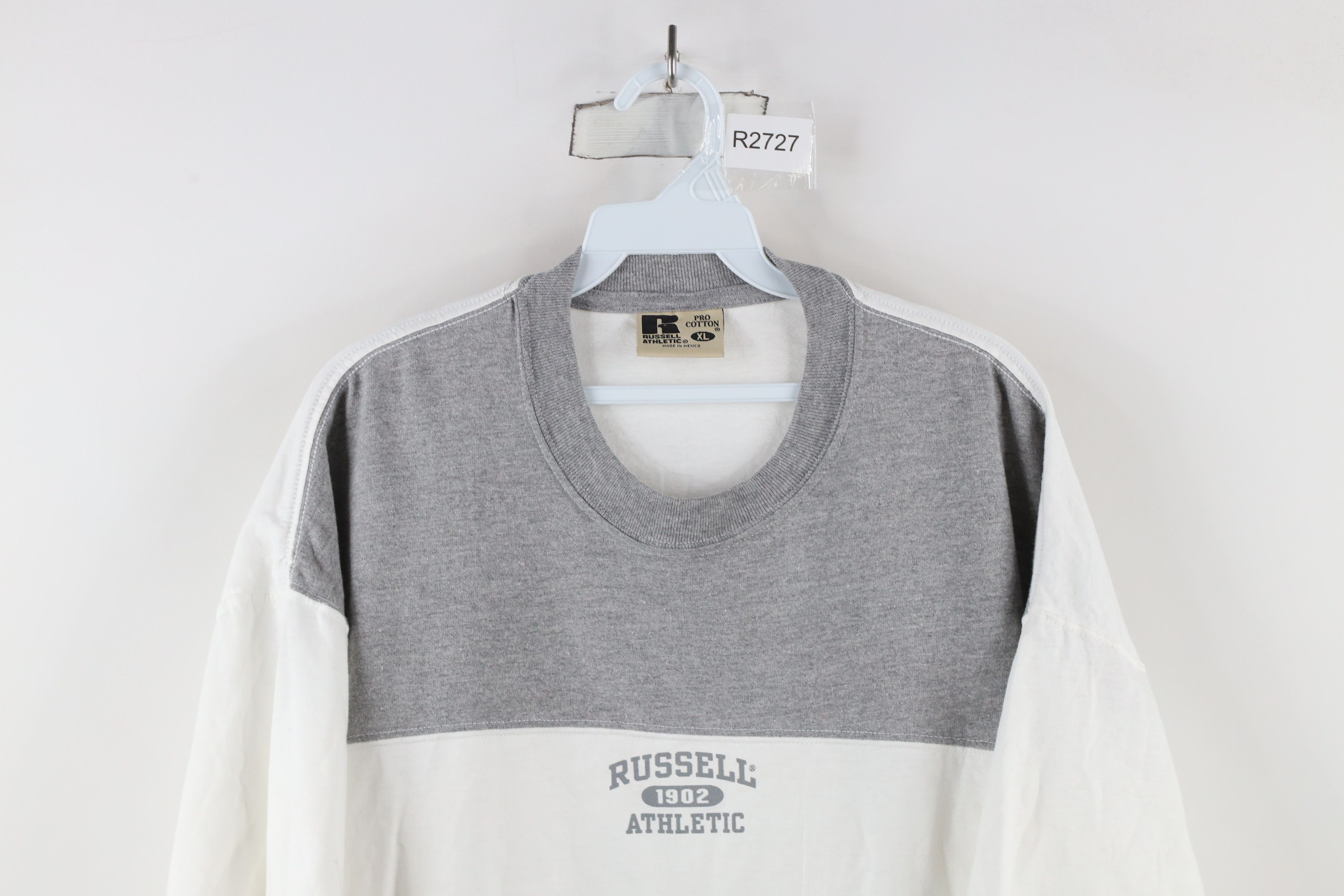 Russell Athletic × Vintage Vintage 90s Russell Athletic Block Short Sleeve T-Shirt Size US XL / EU 56 / 4 - 2 Thumbnail