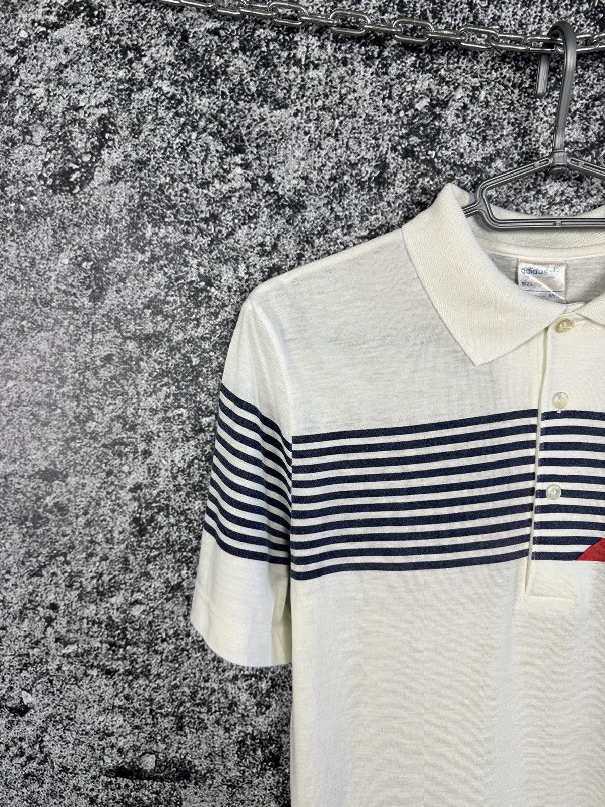 Adidas Men’s Adidas Vintage 80s Polo Shirt Streetwear Size 2 (XS-S) Size US S / EU 44-46 / 1 - 3 Thumbnail
