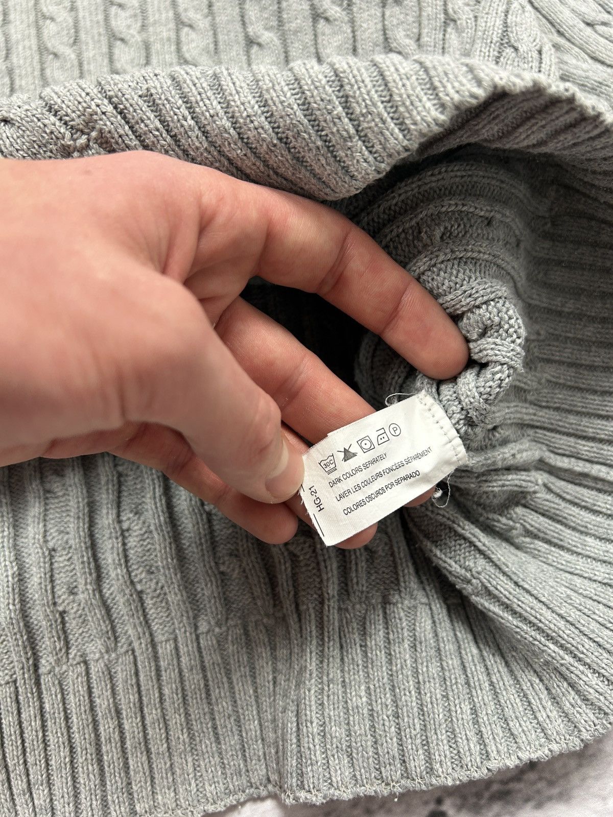 Chaps Ralph Lauren 💥Vintage Ralph Lauren Chaps Knitted Grey Sweater 00s Og💥 Size US S / EU 44-46 / 1 - 7 Thumbnail
