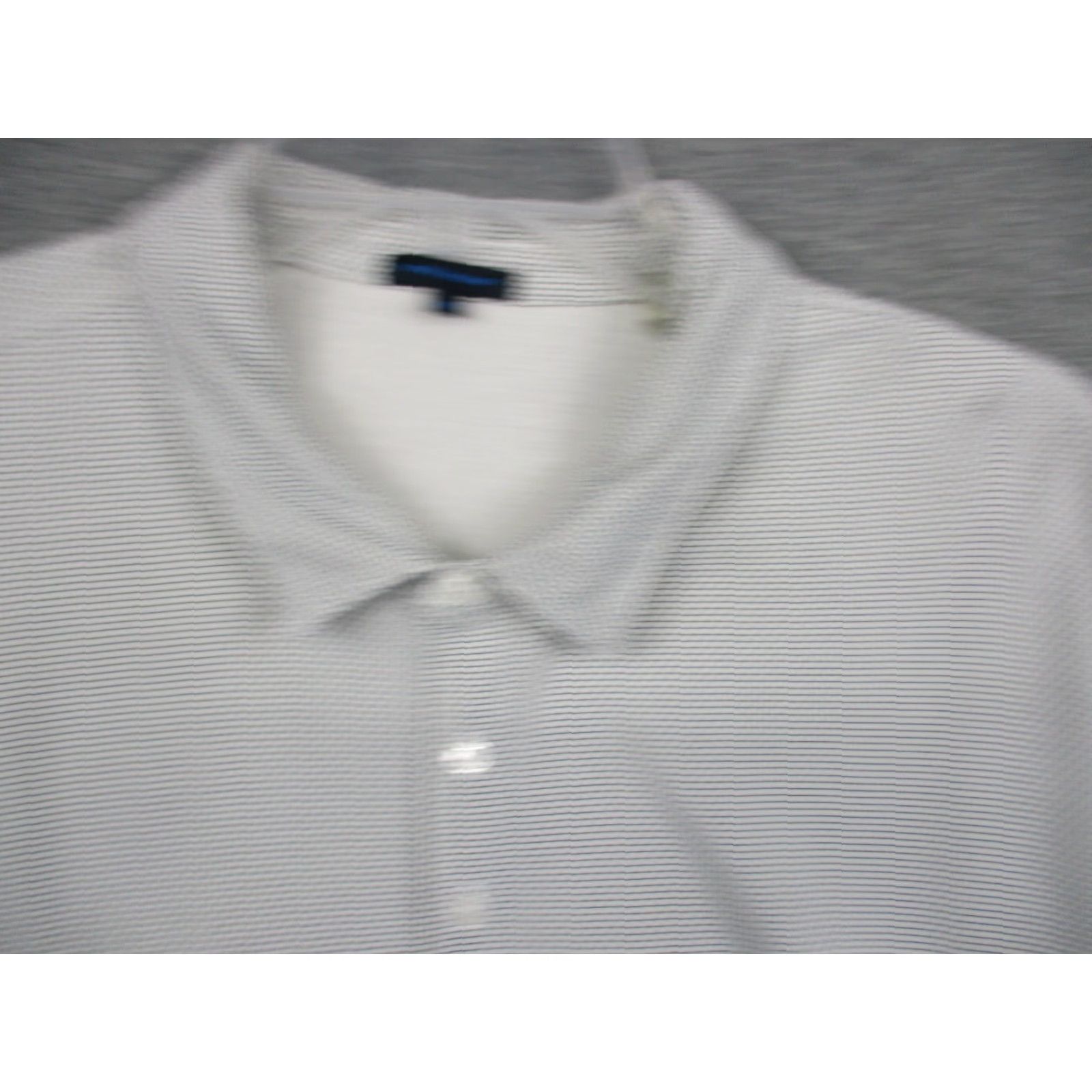Vintage Patrick Assaraf Polo Shirt Mens 2XL White Gray Geometric Print Stretch Shirt Mens Size 2XL Polo Easy Care Size US XXL / EU 58 / 5 - 4 Thumbnail