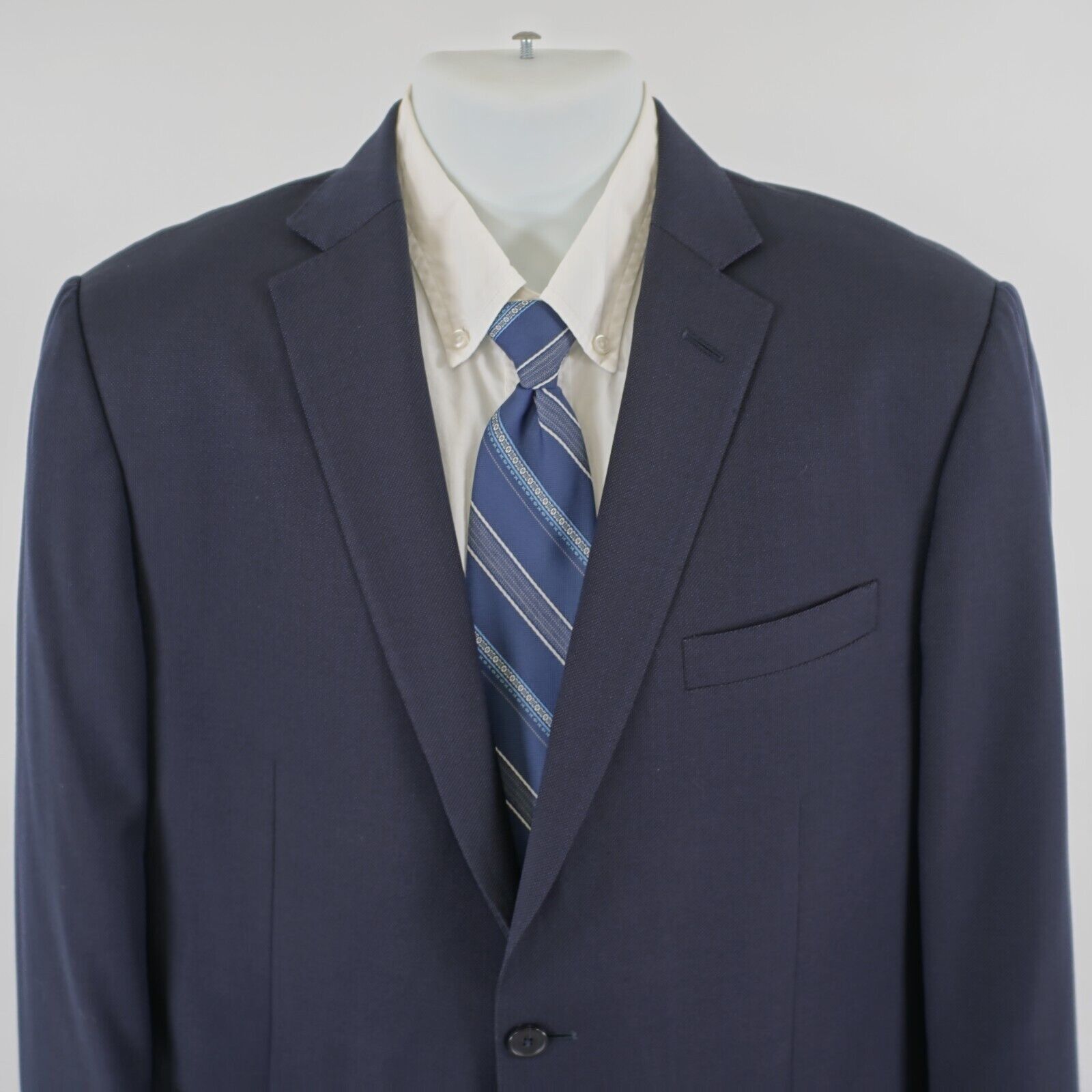 Ermenegildo Zegna Ermenegildo Zegna Thick Textured Wool Blue 2 Button Blazer 4 Size 40R - 1 Thumbnail