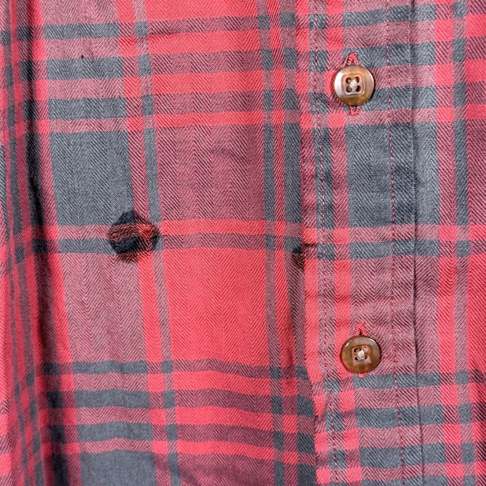 Vintage VNTG L.L.Bean Shirt Red Plaid Button Long Sleeve Pockets Classic - LT Mens Size US L / EU 52-54 / 3 - 6 Thumbnail