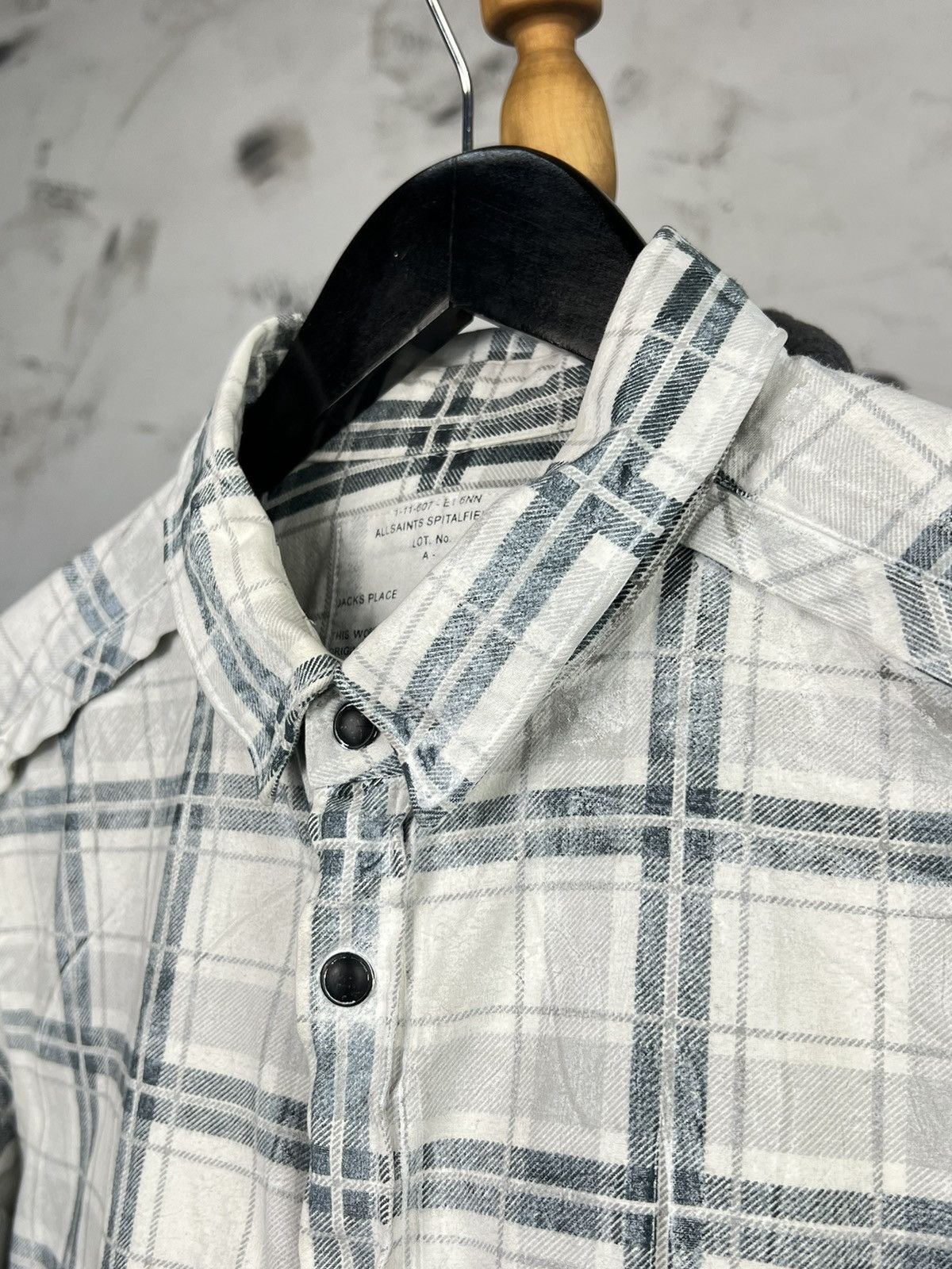 Allsaints Vintage Allsaints Overshirt Button Shirt Size L Size US L / EU 52-54 / 3 - 4 Thumbnail