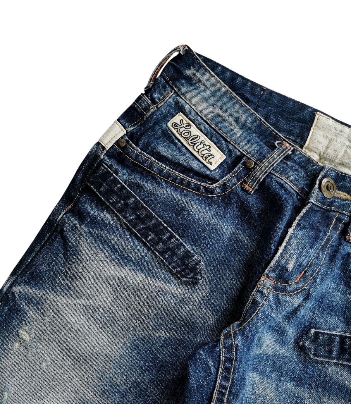 If Six Was Nine Flare Jeans Lolita Acid Wash Clawmark Boot Cut Denim 🔸 Size US 30 / EU 46 - 4 Thumbnail
