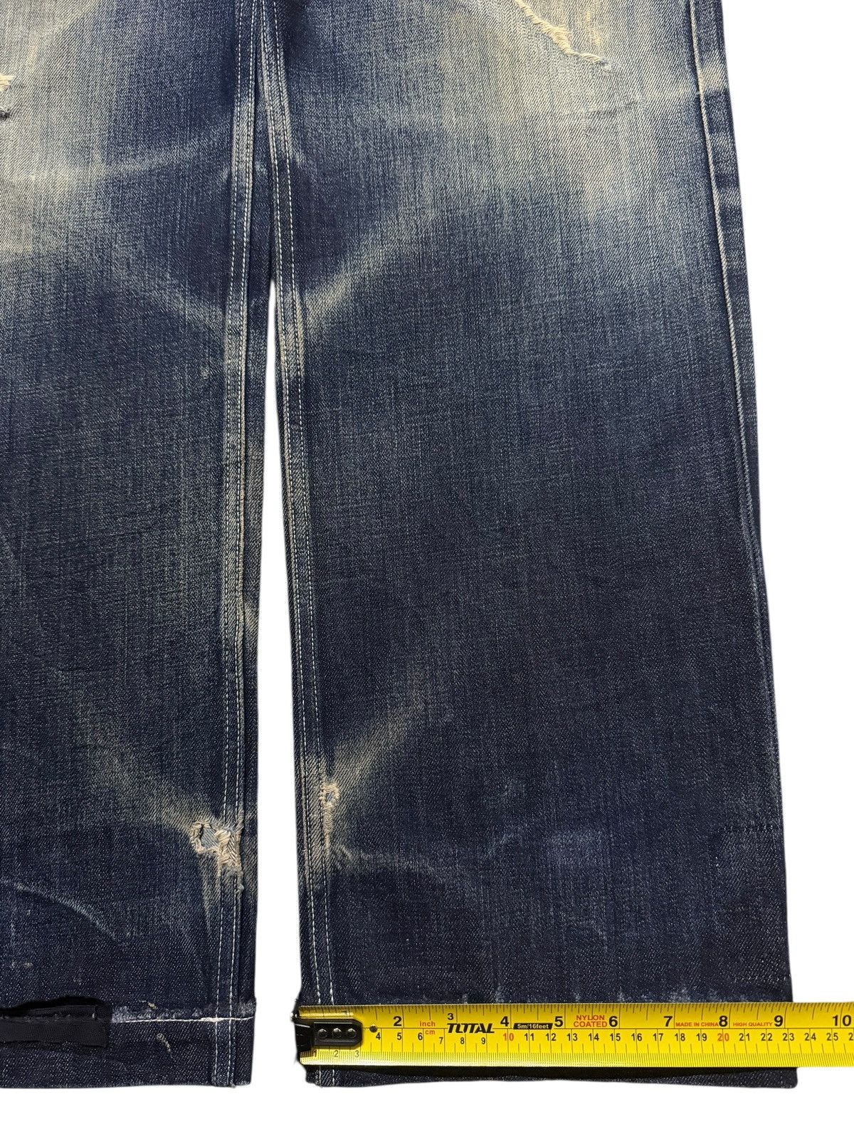 PHENOMENON Vintage 90s Japan Phenomenon Faded Whisker Distress Wide Leg Size US 36 / EU 52 - 16 Thumbnail