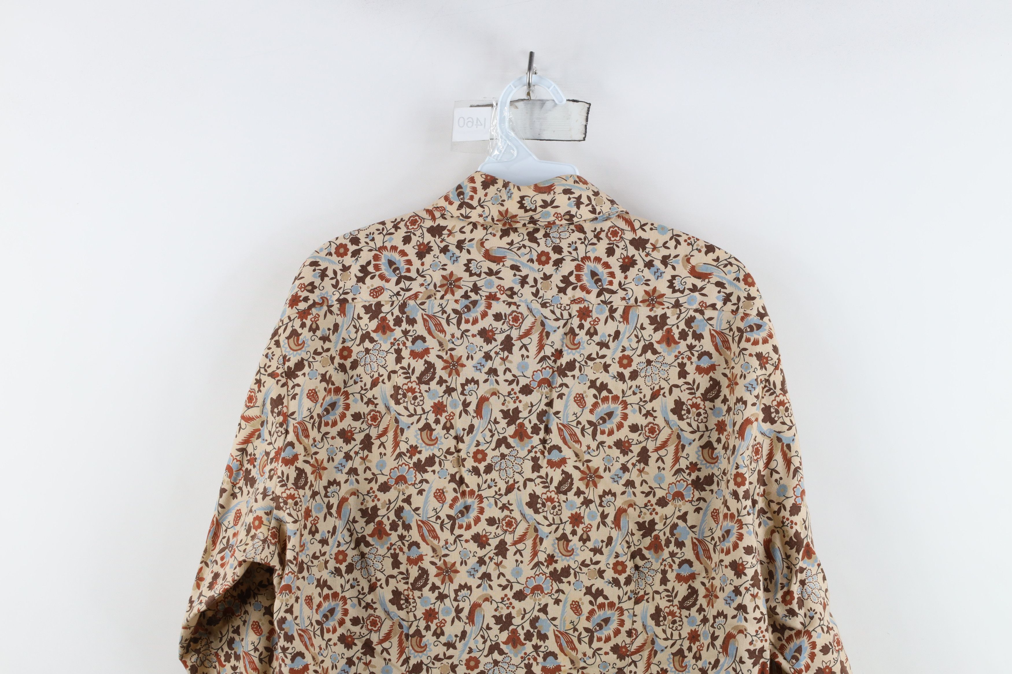 Vintage Vintage 70s Mid Century Modern MCM Tapestry Button Shirt Size US L / EU 52-54 / 3 - 11 Thumbnail