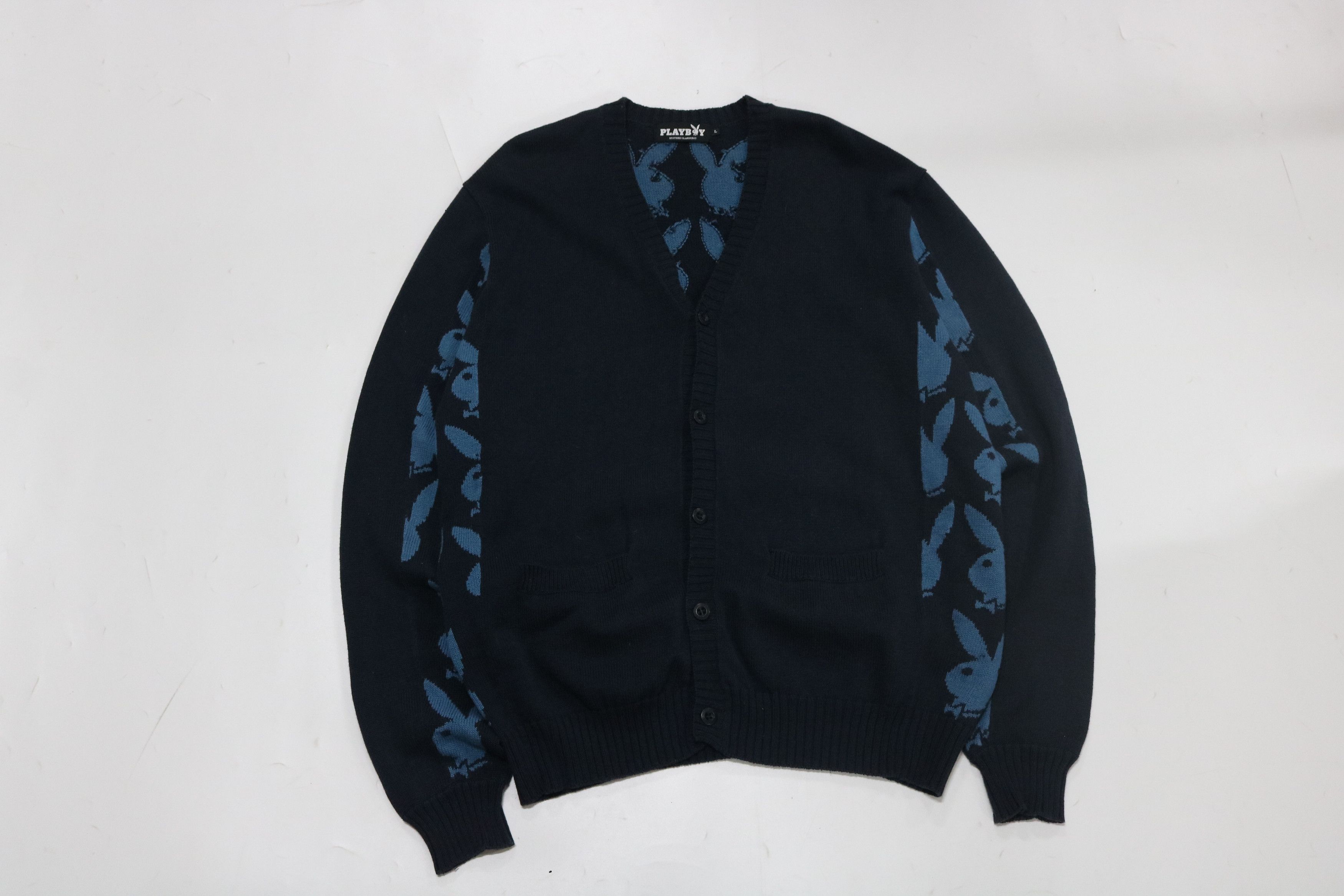 Hysteric Glamour HYSTERIC GLAMOUR × PLAYBOY Knit Cardigan Size US L / EU 52-54 / 3 - 4 Thumbnail