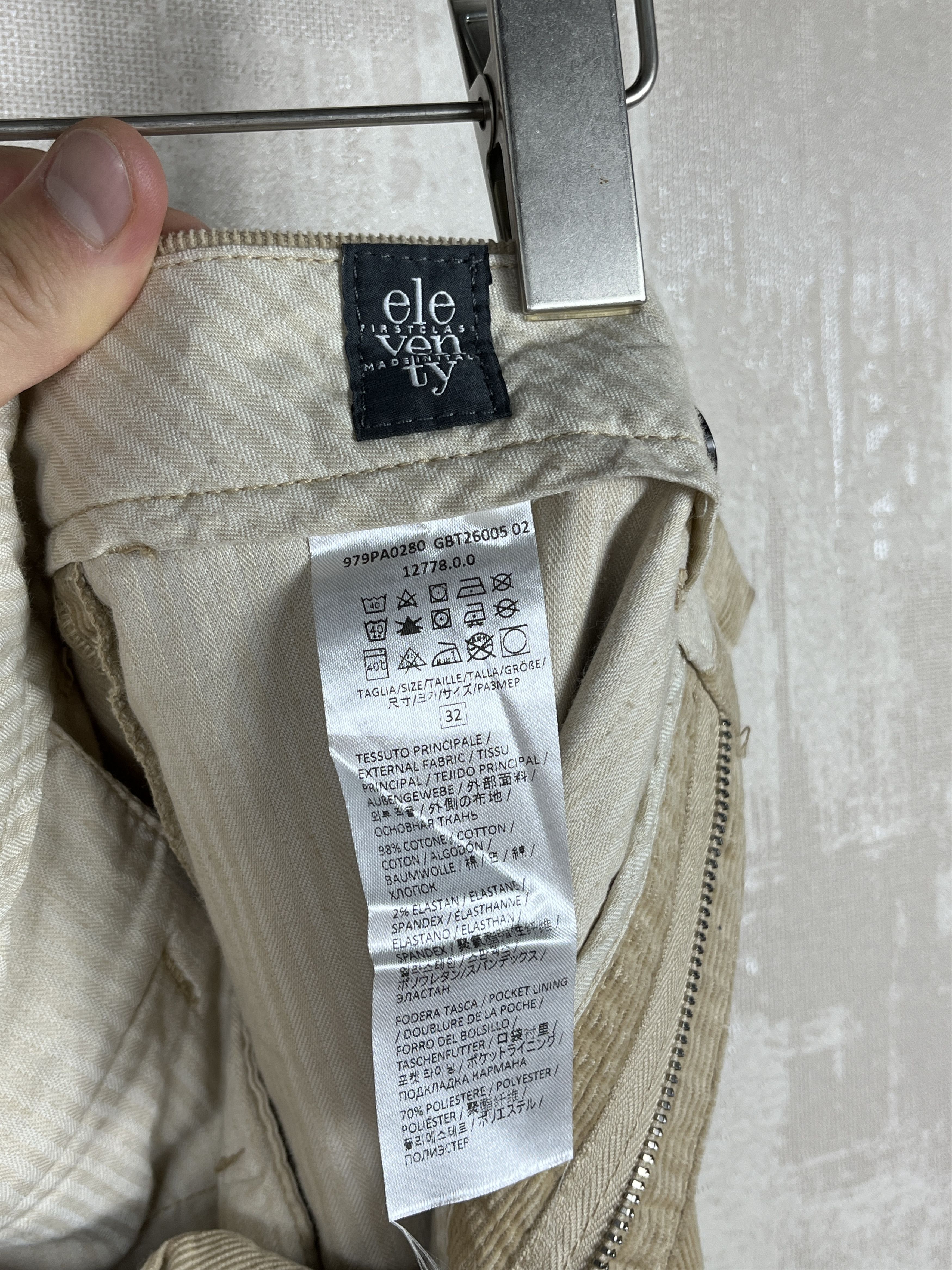 Eleventy Eleventy Corduroy Chino Pants Trousers Size US 32 / EU 48 - 9 Thumbnail