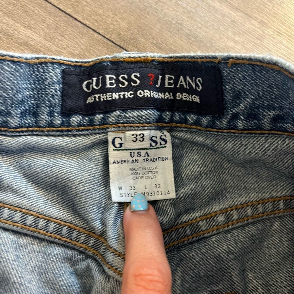Guess Vintage Guess Light Blue Denim Jeans Men 31x26 Size US 31 - 4 Thumbnail