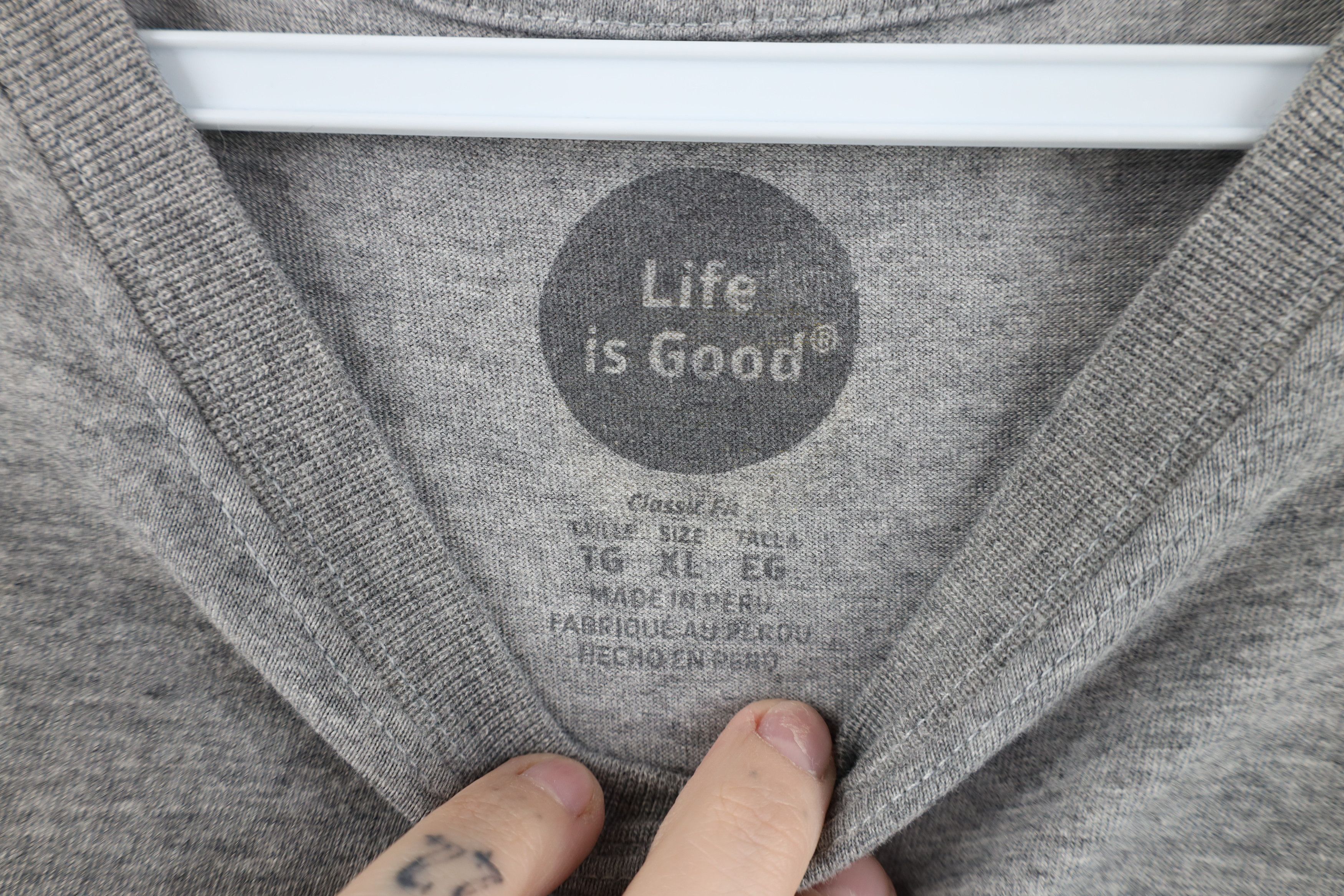 Life is Good Life Is Good Mowtown Funny Dad Short Sleeve T-Shirt Gray Size US XL / EU 56 / 4 - 7 Thumbnail
