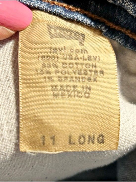 Levi's Vintage Clothing Vintage Levis 518 Superlow Stretch Cut Off Jean Shorts Size 31" - 4 Thumbnail