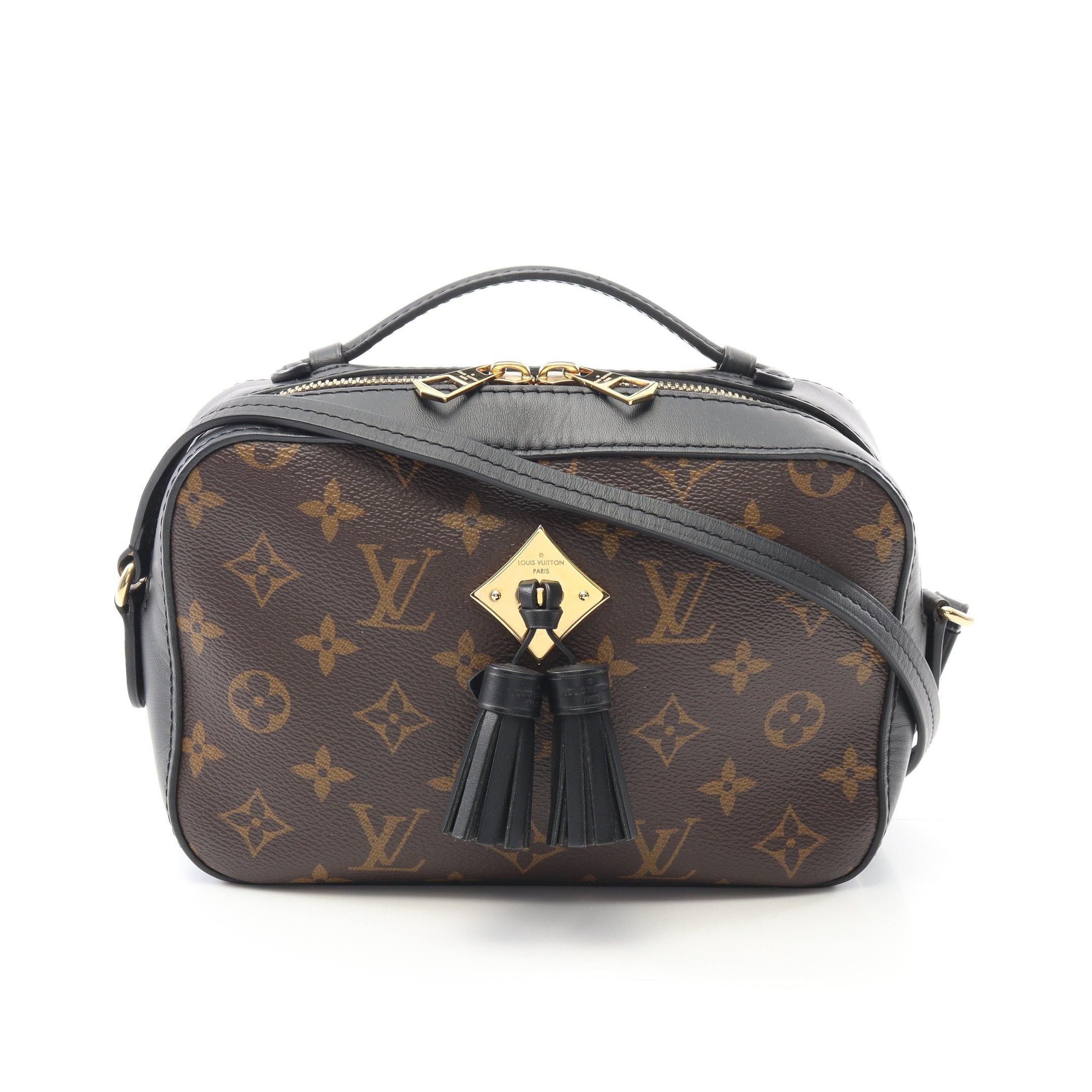 Louis Vuitton Louis Vuitton Saintonge Monogram Noir Shoulder Bag Leather Brown Black Size ONE SIZE - 1 Thumbnail