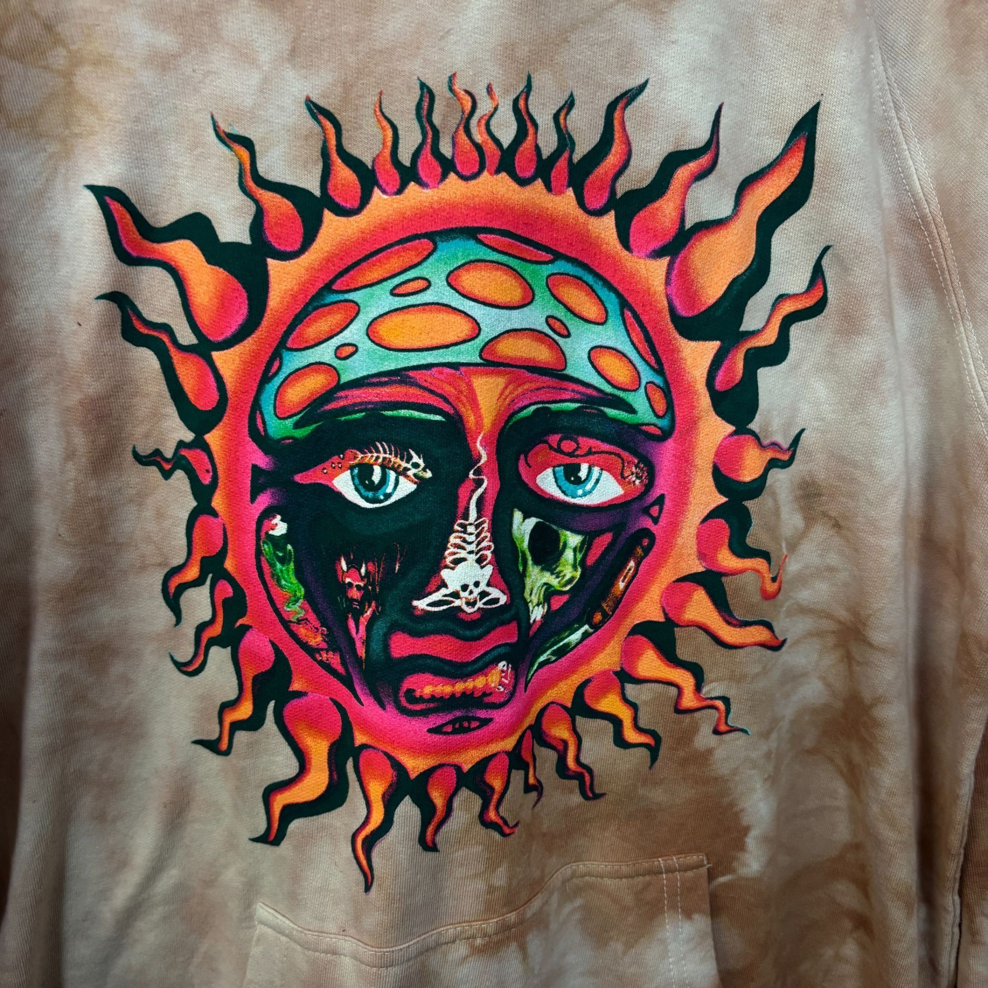 Sublime Sublime Sun 1995 Summer Tour Tie Dye Ska Rock Band Hoodie M Size US M / EU 48-50 / 2 - 2 Thumbnail