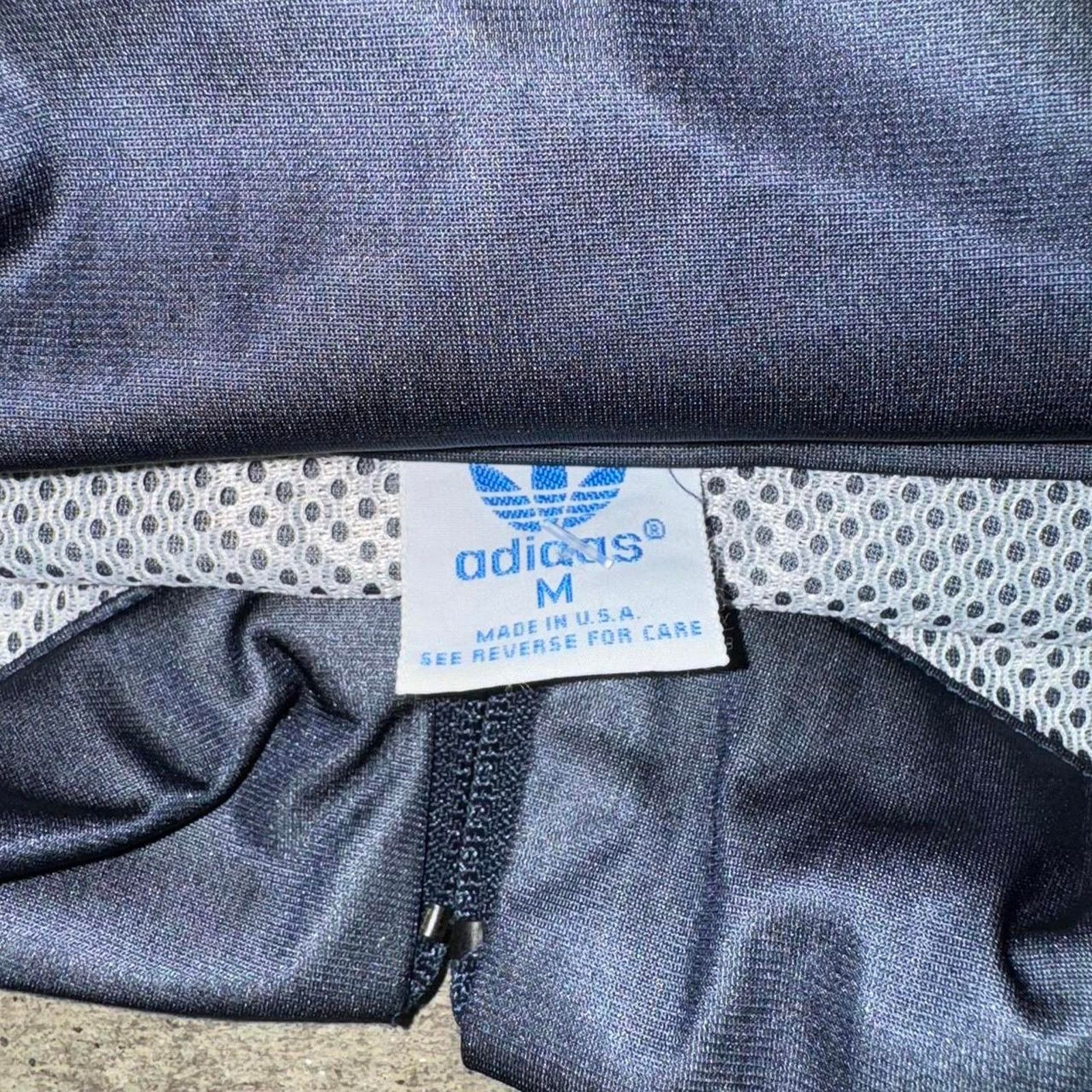 Adidas Medium - Vintage adidas 1980s rednavy Size US M / EU 48-50 / 2 - 5 Thumbnail