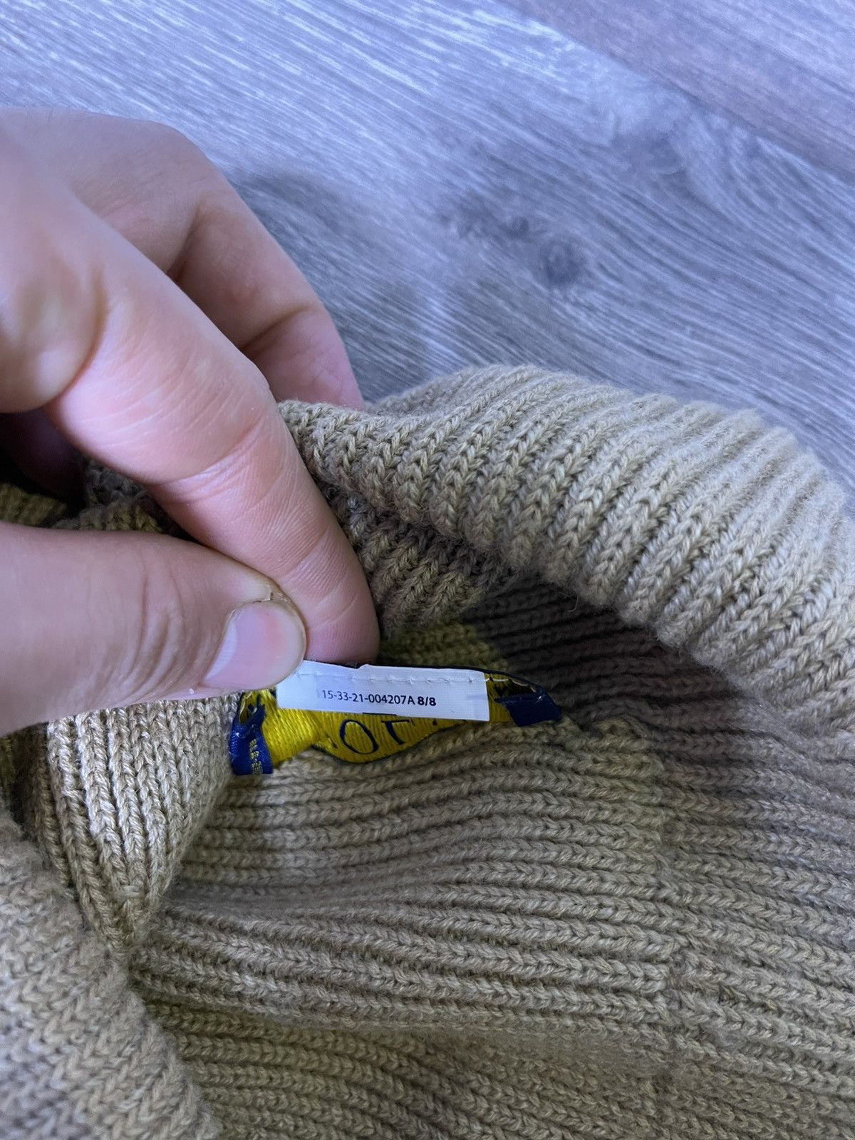 Polo Ralph Lauren × Vintage Polo Ralph Lauren Cuffed Brown Beanie Hat Size ONE SIZE - 5 Thumbnail