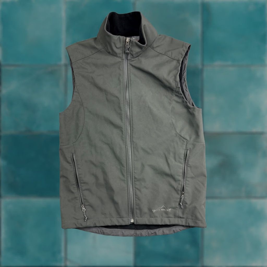 Eddie Bauer VINTAGE Eddie Bauer Vest Mens Small Gray Soft Shell Fleece Lined Outdoor Zip Pockets Size US S / EU 44-46 / 1 - 1 Thumbnail