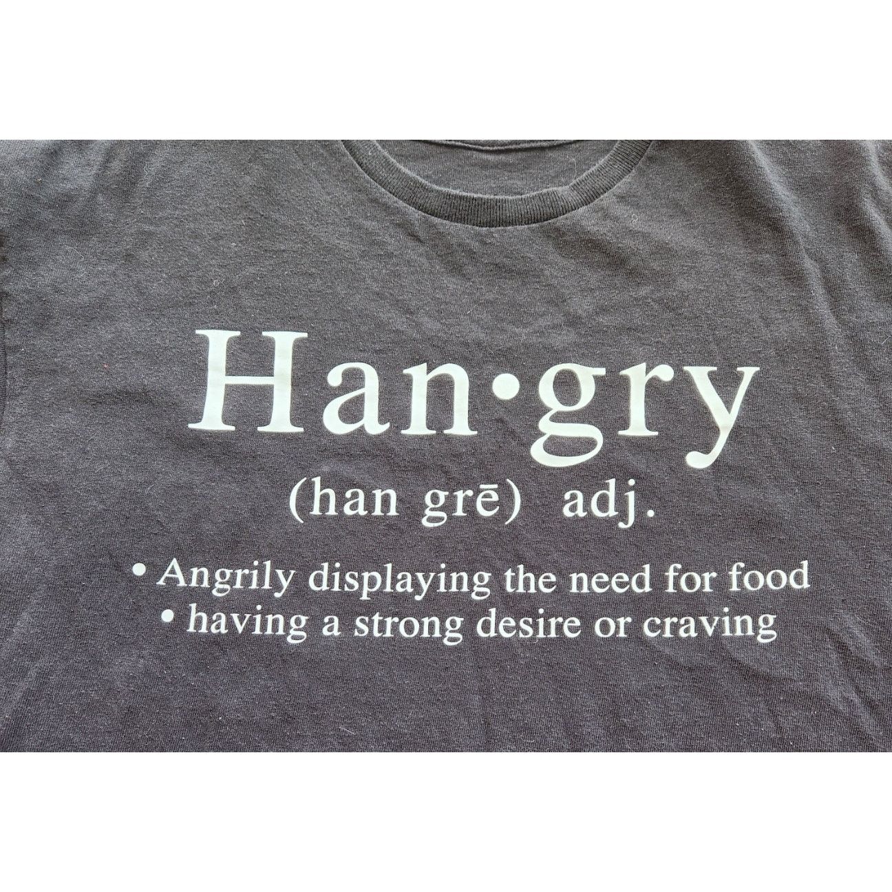 Other Black HANGRY Angrily Displaying The Need For Food Large Size US L / EU 52-54 / 3 - 3 Thumbnail