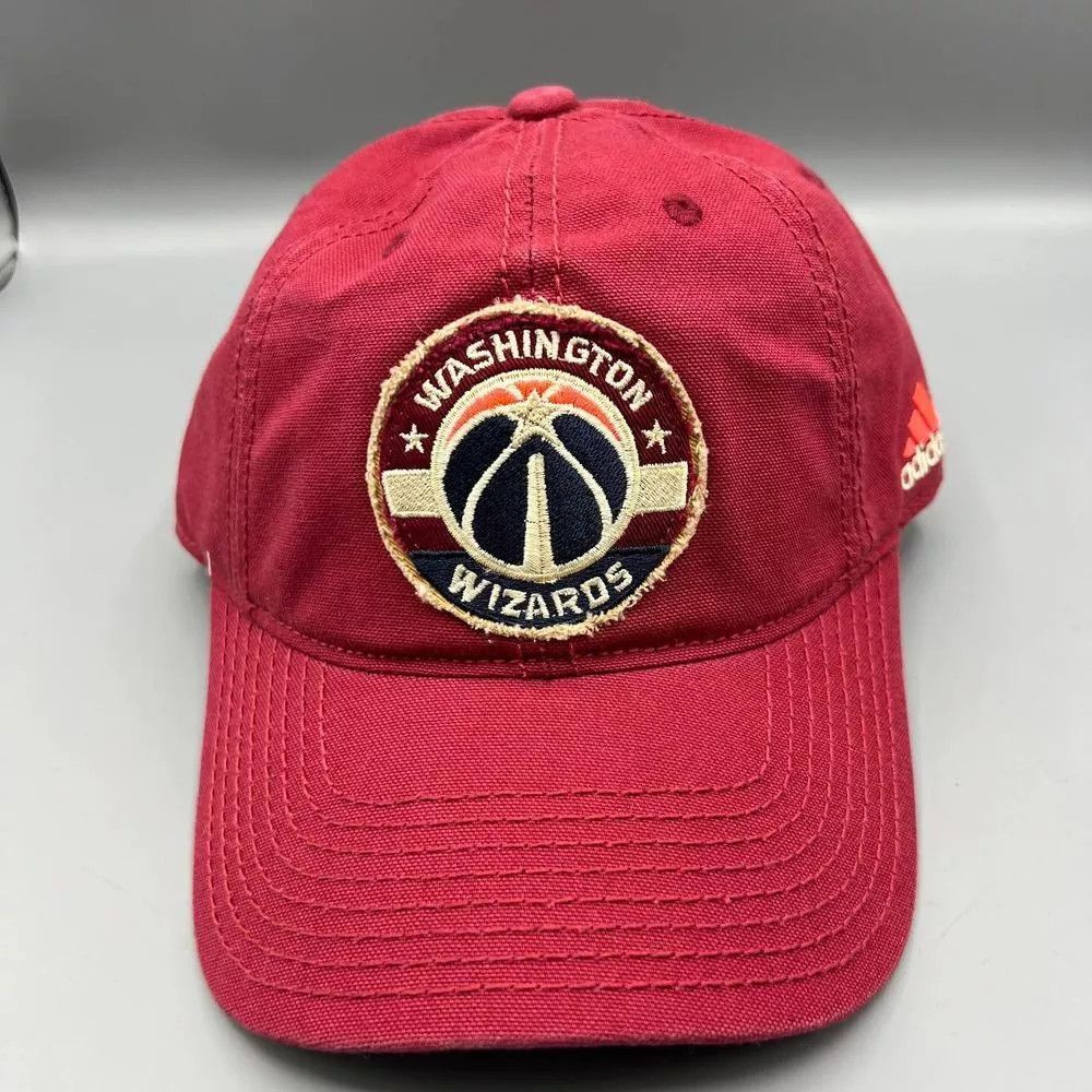 Adidas Washington Wizards Hat Men Red Blue Adidas Strap Back Cap Size ONE SIZE - 1 Thumbnail