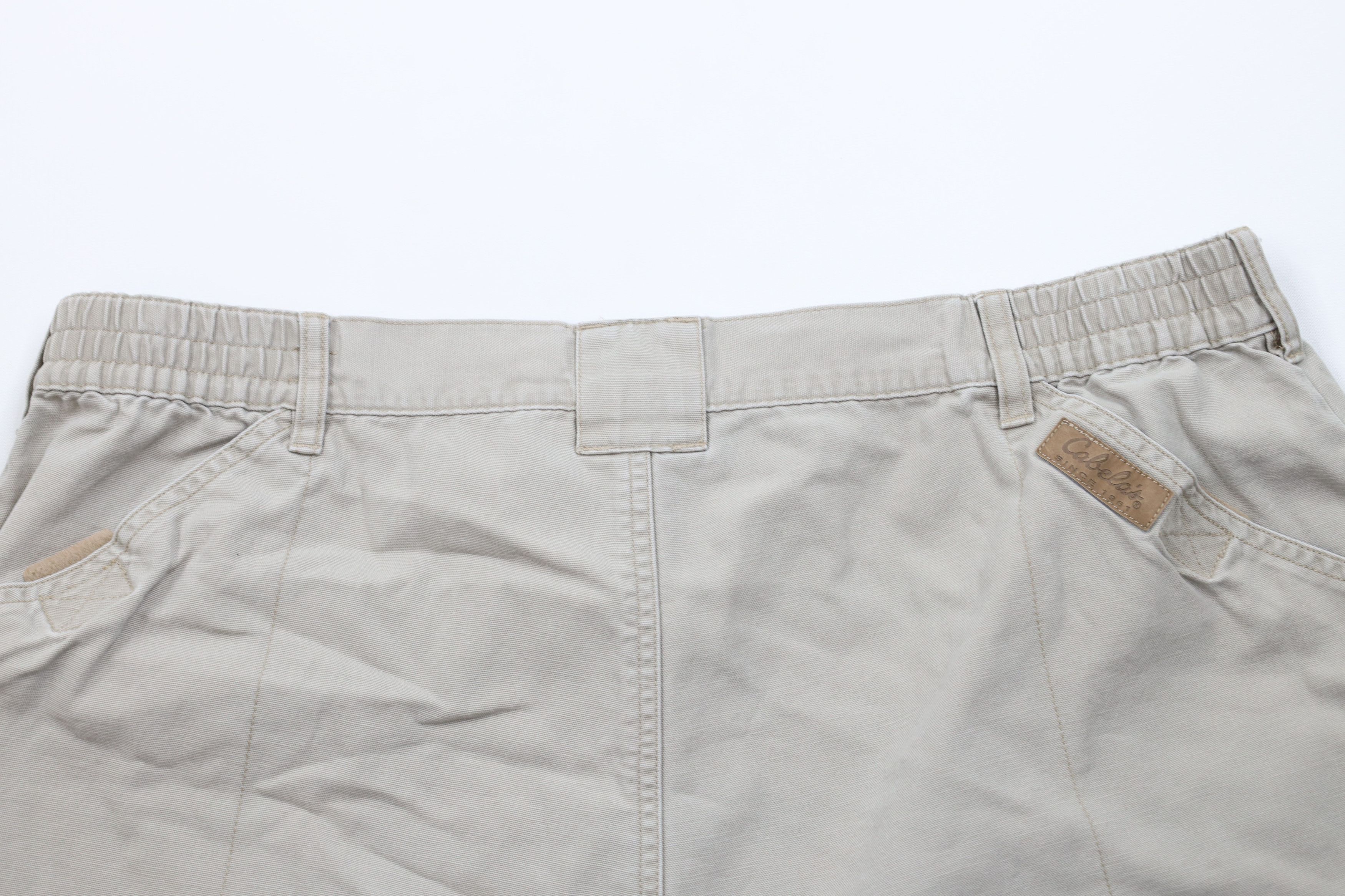 Cabelas × Vintage Vintage Cabelas Above Knee Canvas Cargo Shorts Gray Cotton Size US 40 / EU 56 - 9 Thumbnail