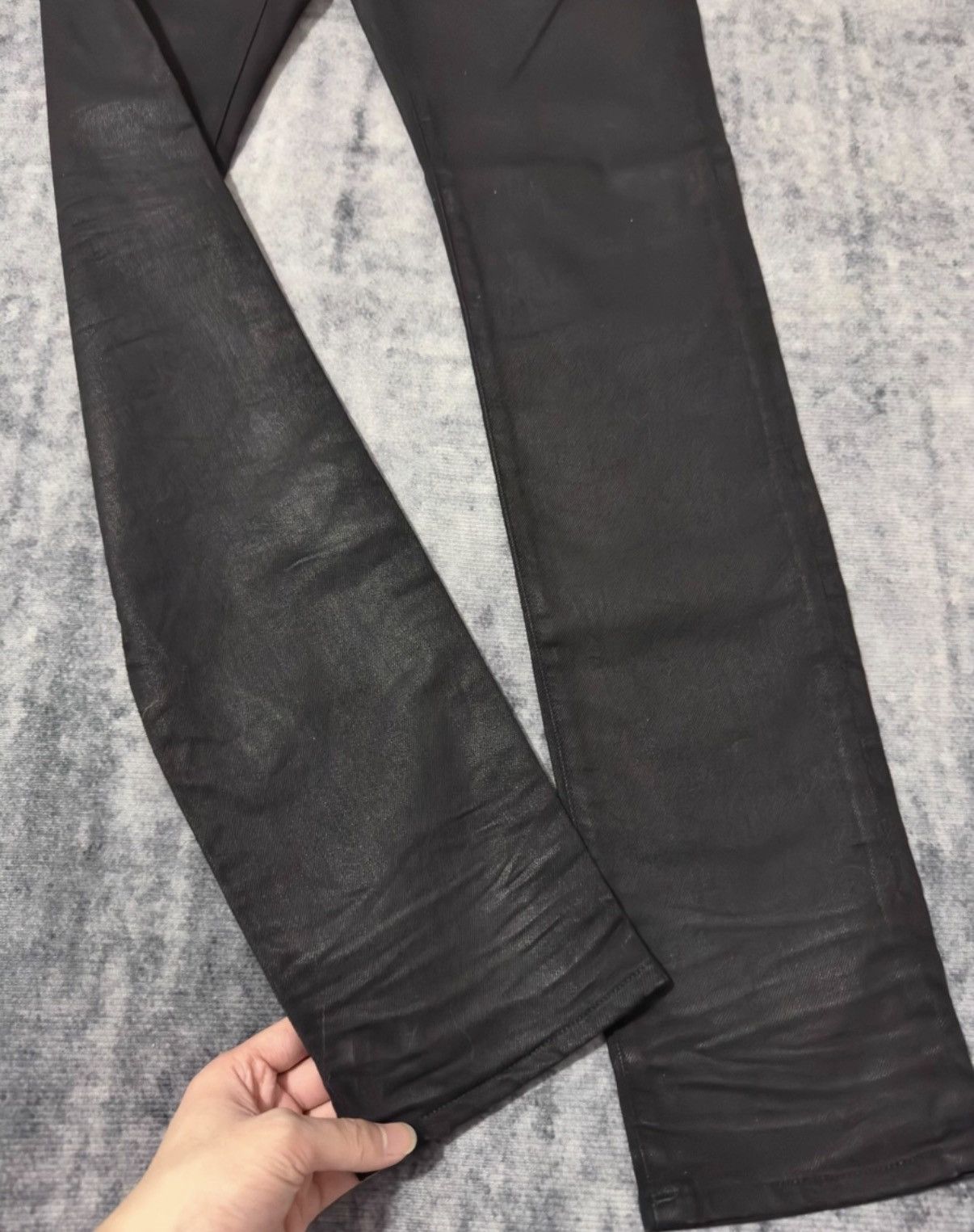 Saint Laurent Paris Saint Laurent Heavy Coated Waxed Finish Basic Denim Jeans Size US 32 / EU 48 - 5 Thumbnail