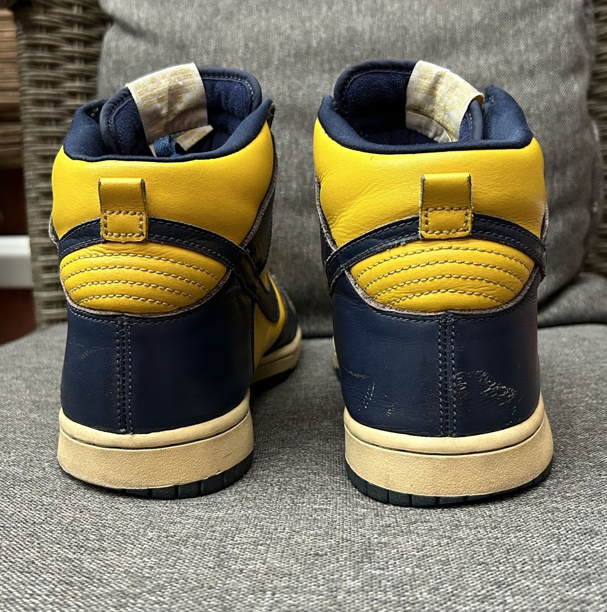 Nike × Vintage Vintage 2003 Nike Dunk High Michigan Size US 10 / EU 43 - 7 Thumbnail