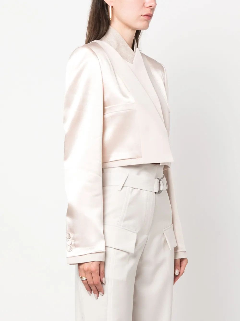 Fendi o1y0925 Blazer in Ivory Size M / US 6-8 / IT 42-44 - 3 Thumbnail