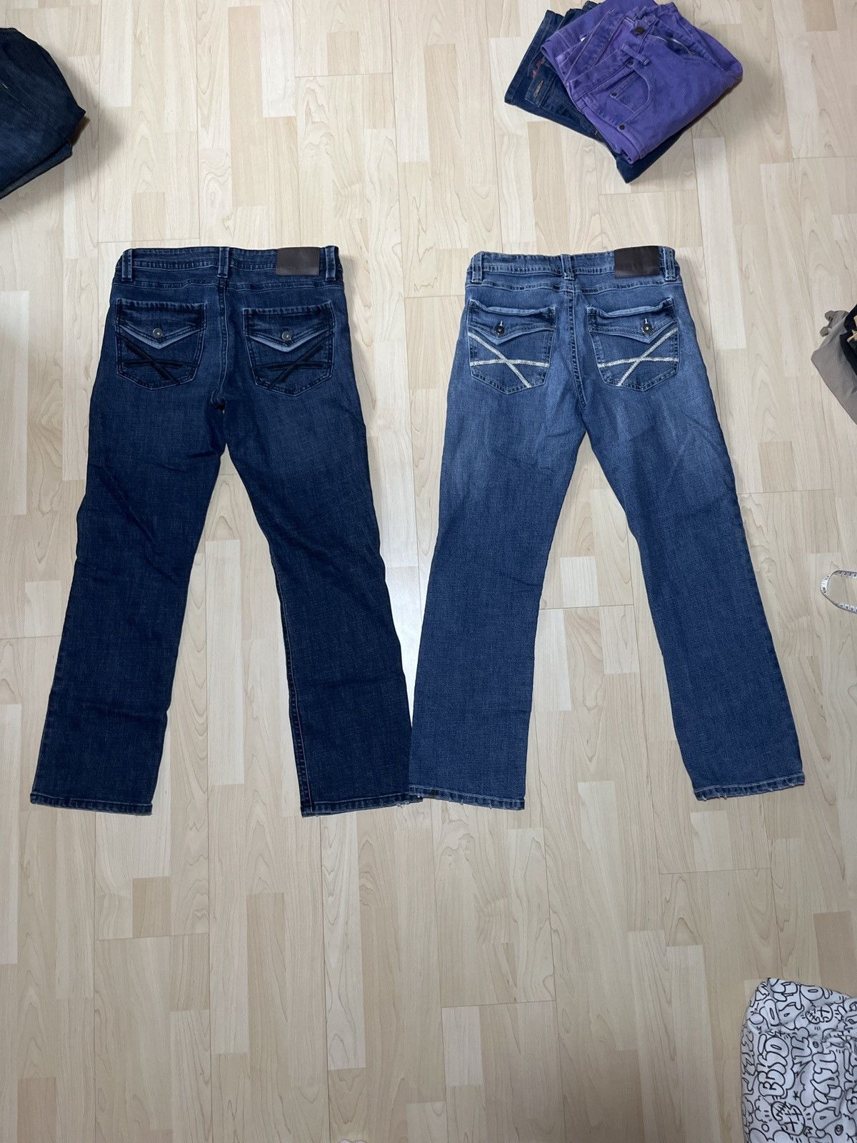 Vintage 4 bootcut denim jeans Size US 32 / EU 48 - 2 Thumbnail