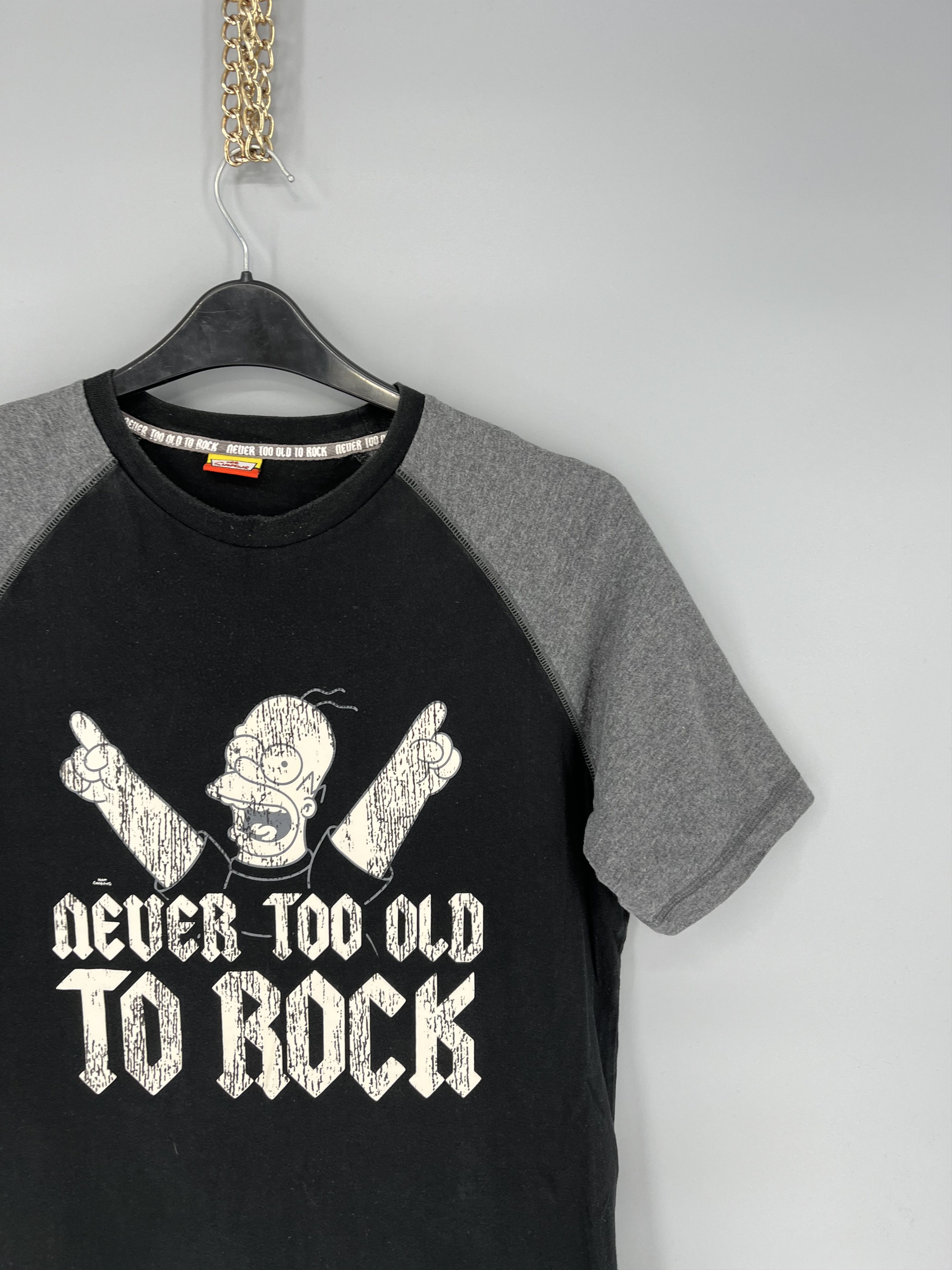 The Simpsons Vintage Y2K The Simpsons Never Too To Rock 2006 Size US M / EU 48-50 / 2 - 5 Thumbnail