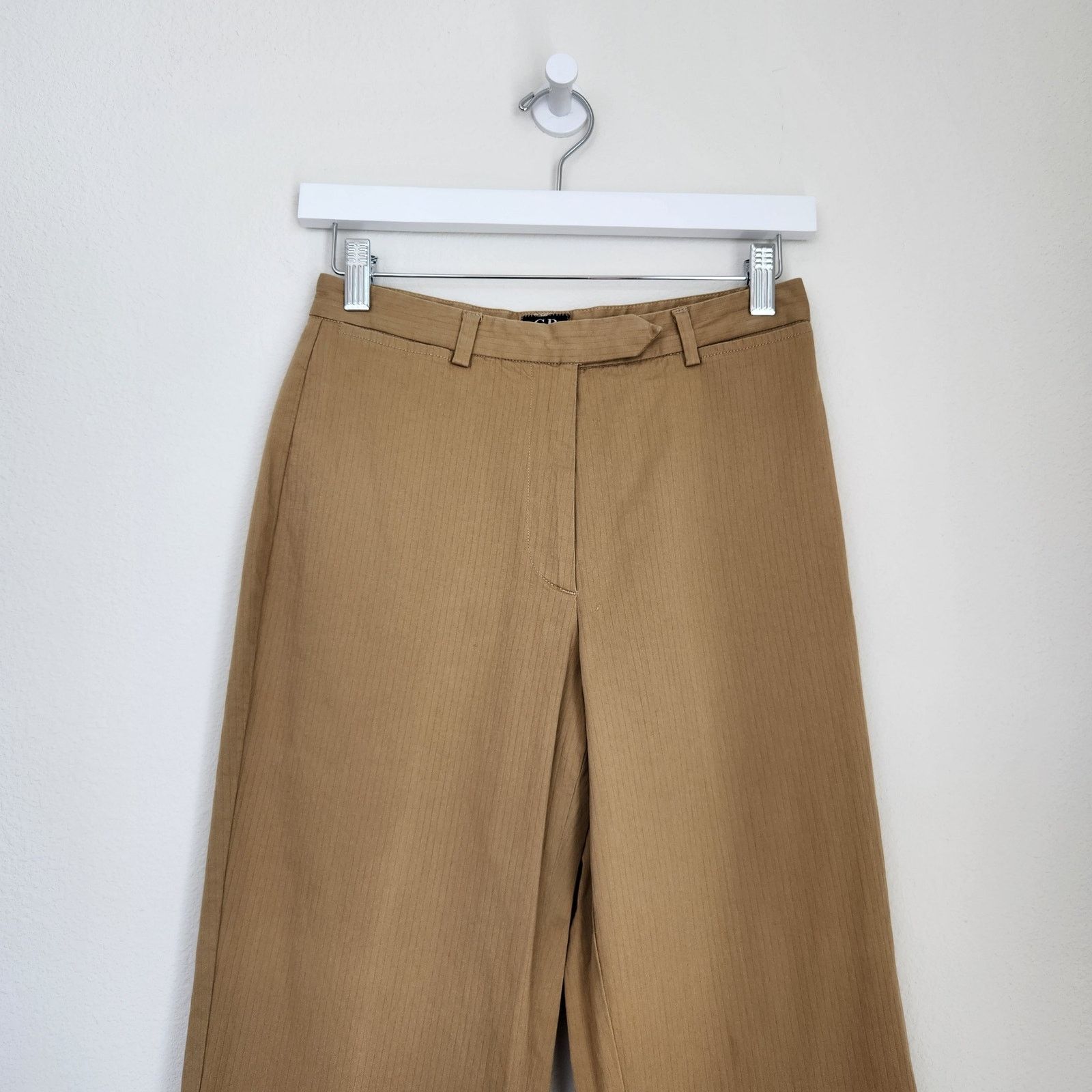 C.P. Company VintageTan High Rise Pinstripe Straight Leg Pants Italy 2 Size 26" / US 2 / IT 38 - 5 Thumbnail
