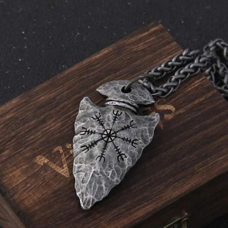 Jewelry × Vintage Viking Pirate Spear Rune Necklace Size ONE SIZE - 3 Thumbnail